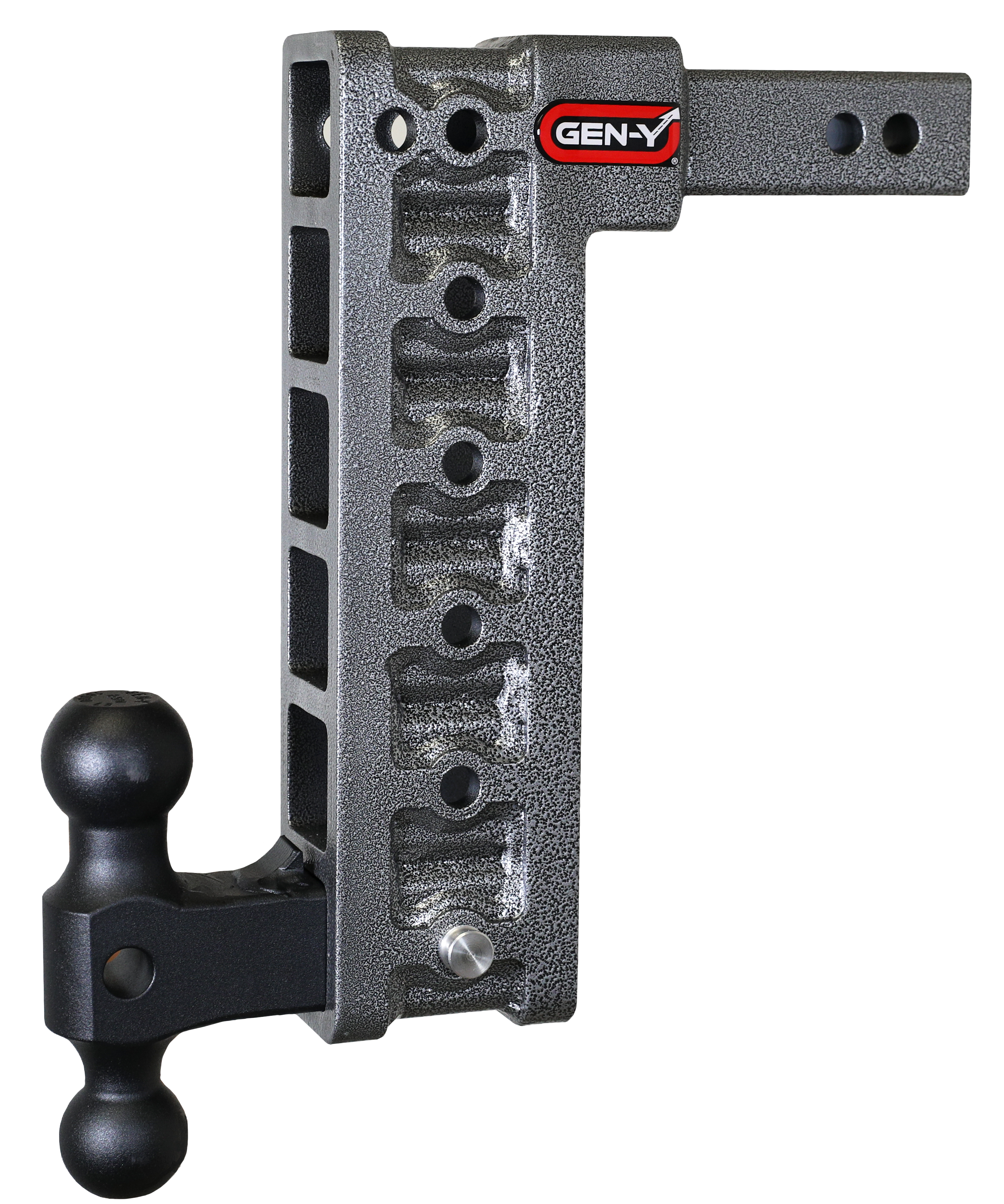 MEGA-DUTY 2" Shank 12.5" Drop 2K TW 16K Hitch Dual-Ball Stabilizer Recommend - Apollo Off-Road