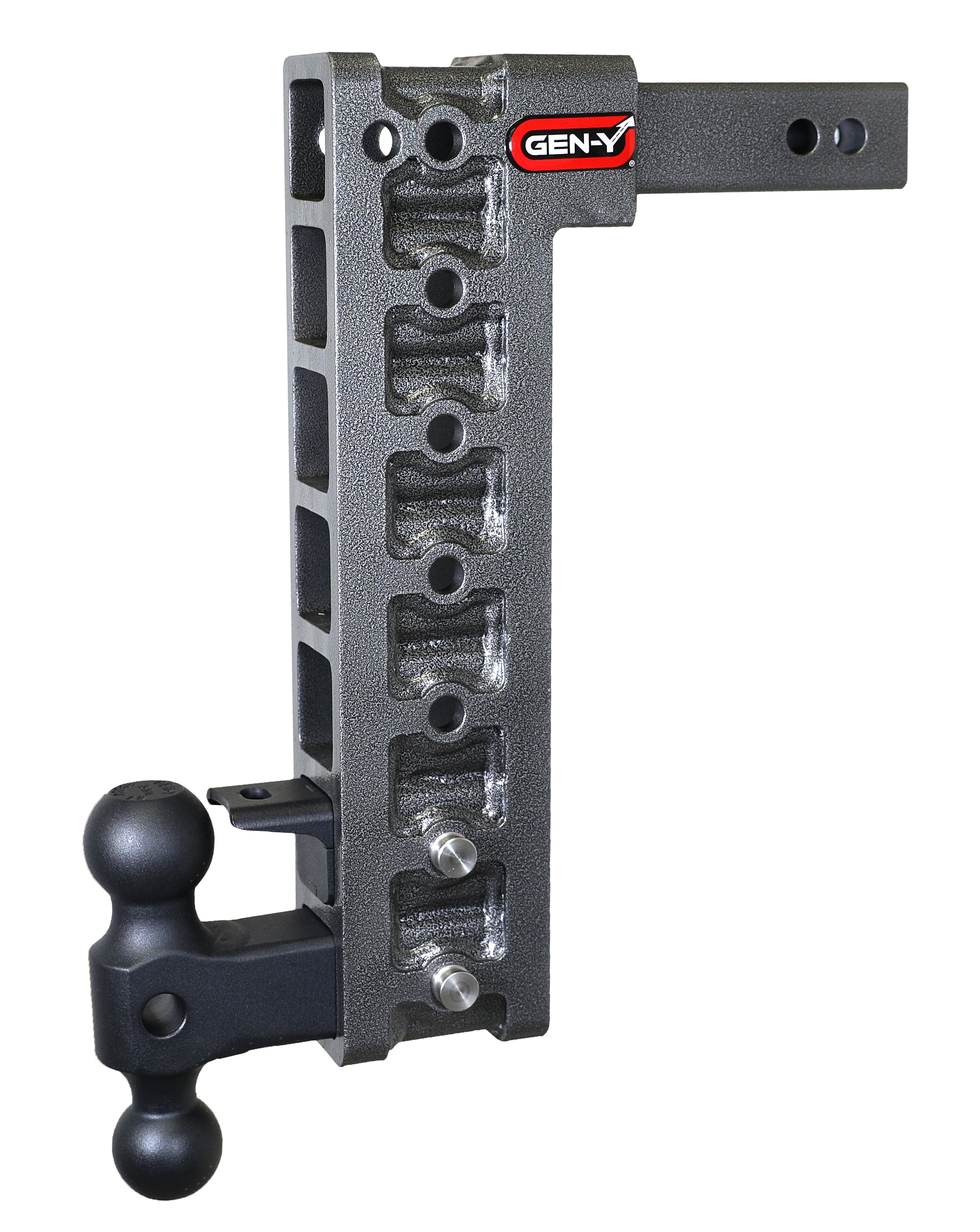 MEGA-DUTY 2" Shank 15" Drop 1.5K TW 10K Hitch Dual-Ball & Pintle Lock - Apollo Off-Road