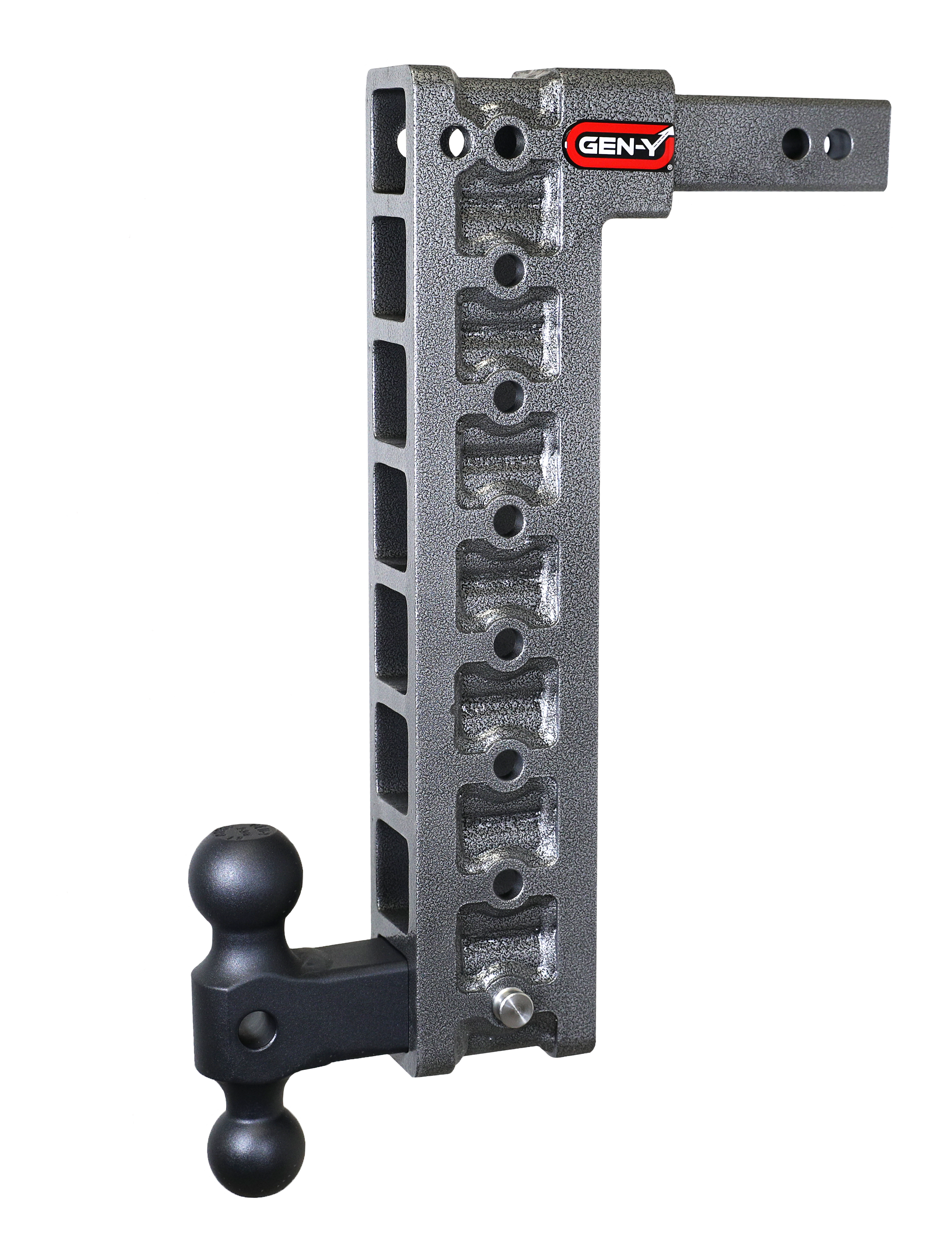 MEGA-DUTY 2" Shank 17.5" Drop 1.5K TW 10K Hitch Dual-Ball & Stabilizer Kit - Apollo Off-Road