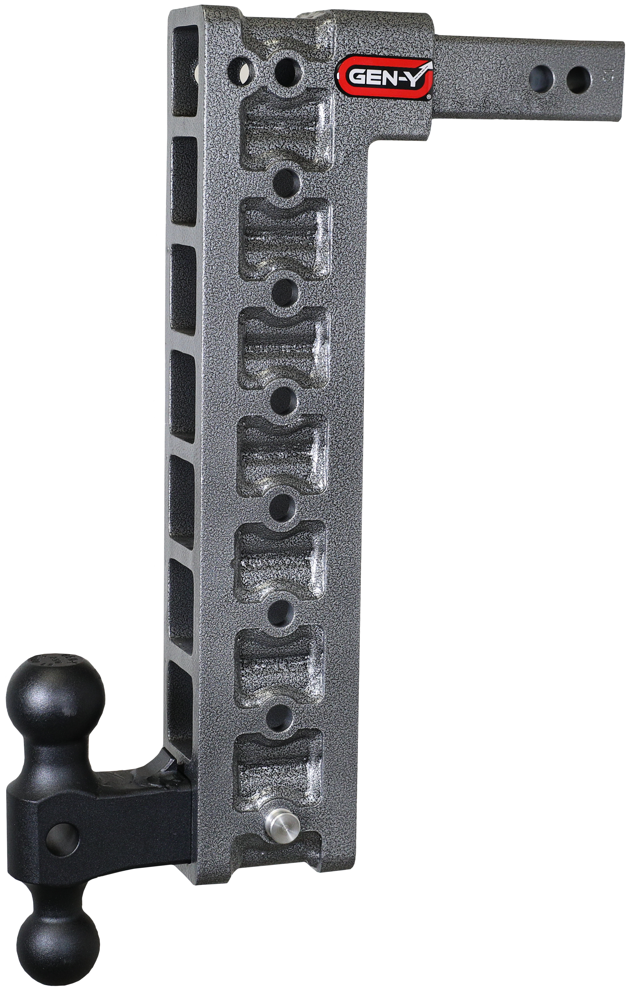 MEGA-DUTY 2" Shank 17.5" Drop 2K TW 16K Hitch Dual-Ball & Stabilizer Kit - Apollo Off-Road