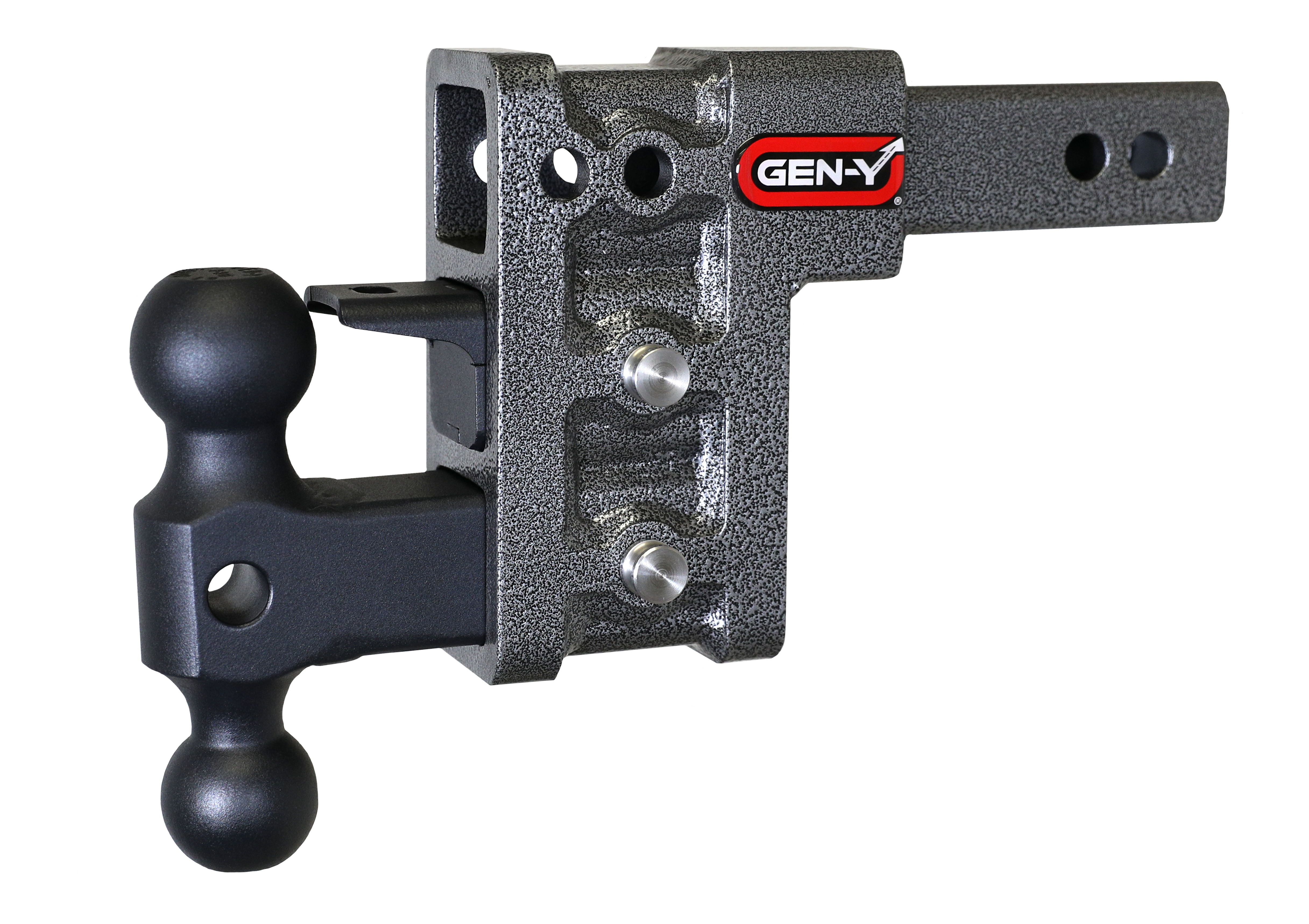 MEGA-DUTY 2" Shank 5" Drop 1.5K TW 10K Hitch with Dual-Ball & Pintle Lock - Apollo Off-Road