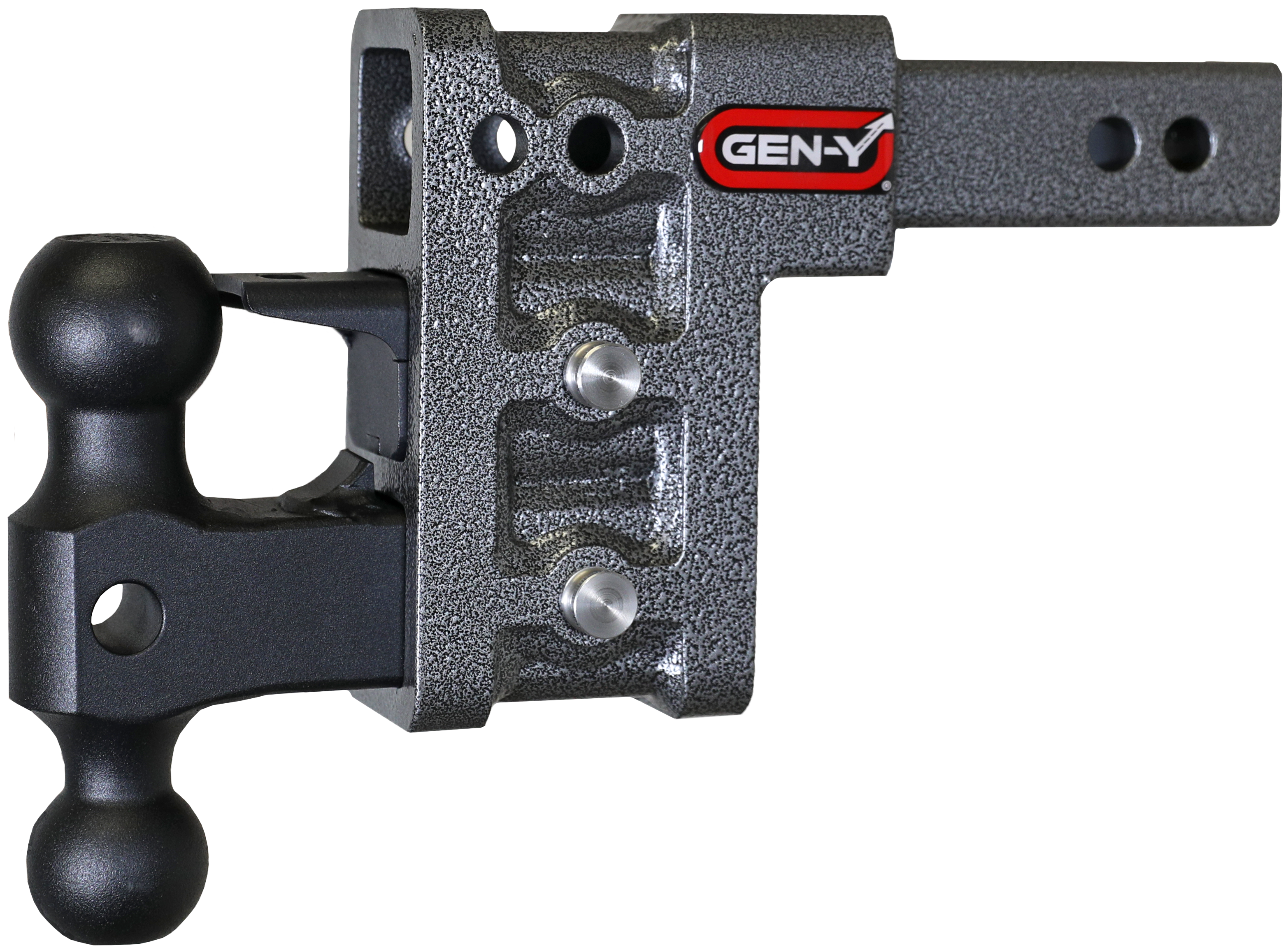 MEGA-DUTY 2" Shank 5" Drop 2K TW 16K Hitch with Dual-Ball & Pintle Lock - Apollo Off-Road