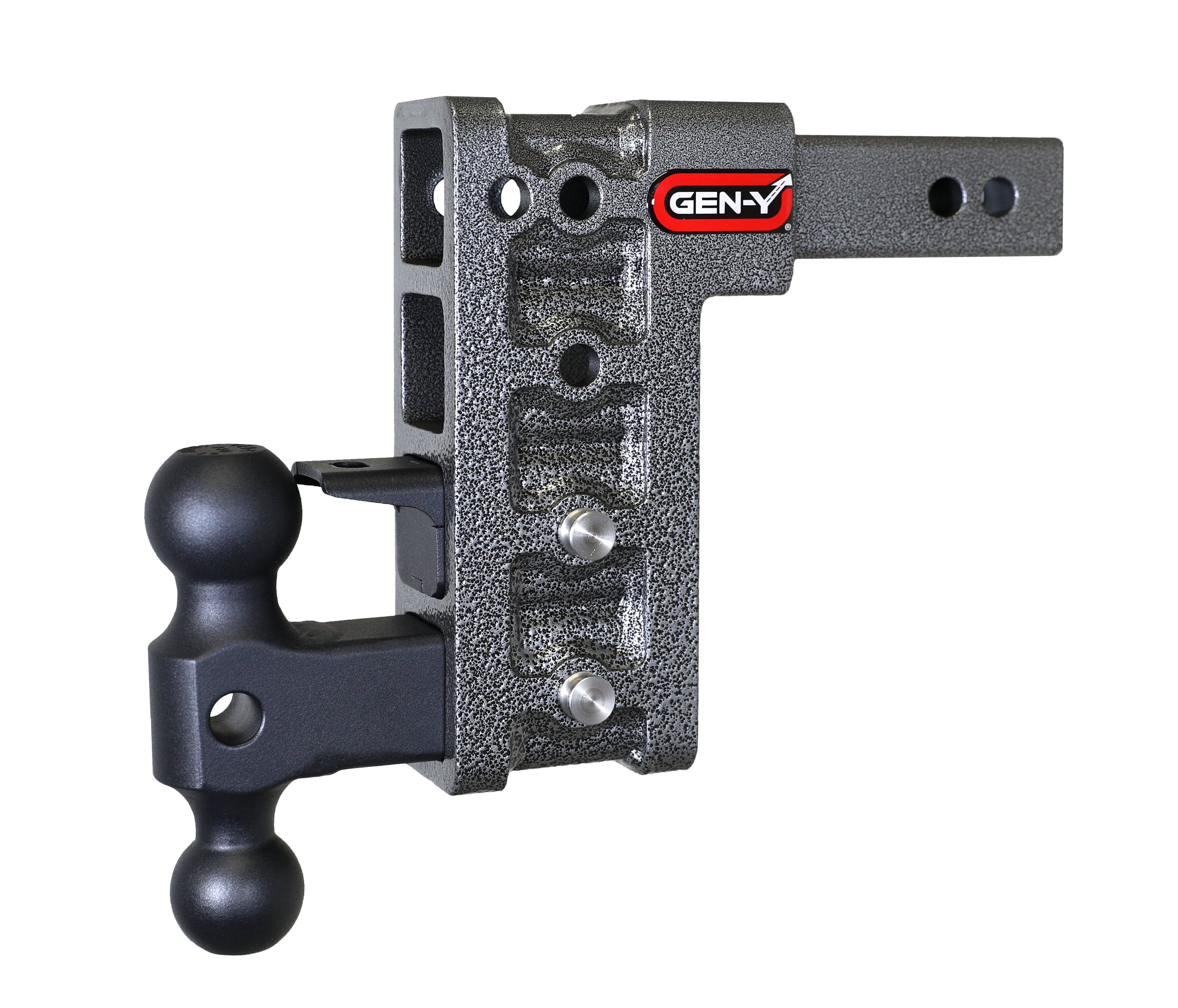 MEGA-DUTY 2" Shank 7.5" Drop 1.5K TW 10K Hitch with Dual-Ball & Pintle Lock - Apollo Off-Road