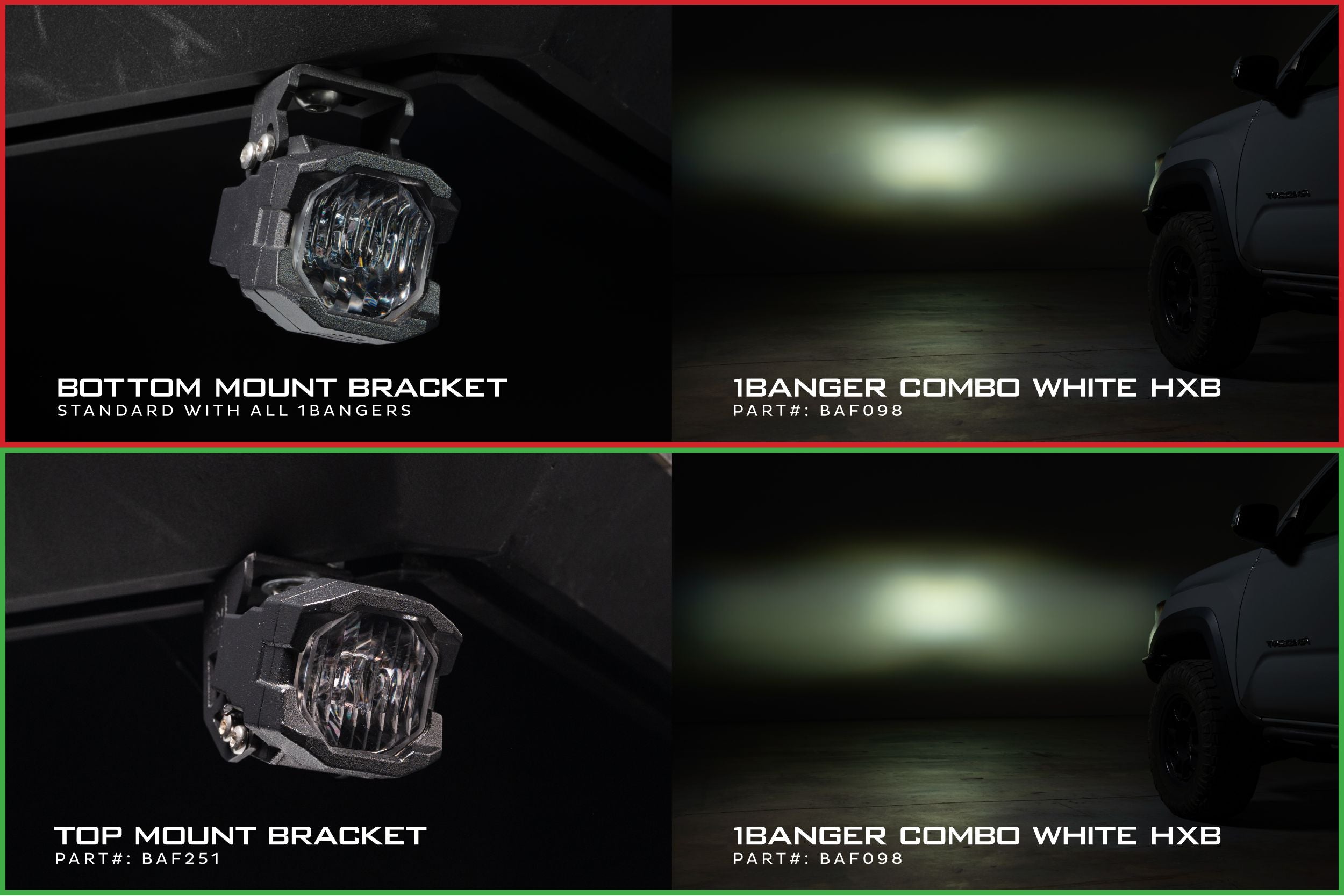 Morimoto 1Banger Mounts: Top (Pair) - Apollo Off-Road