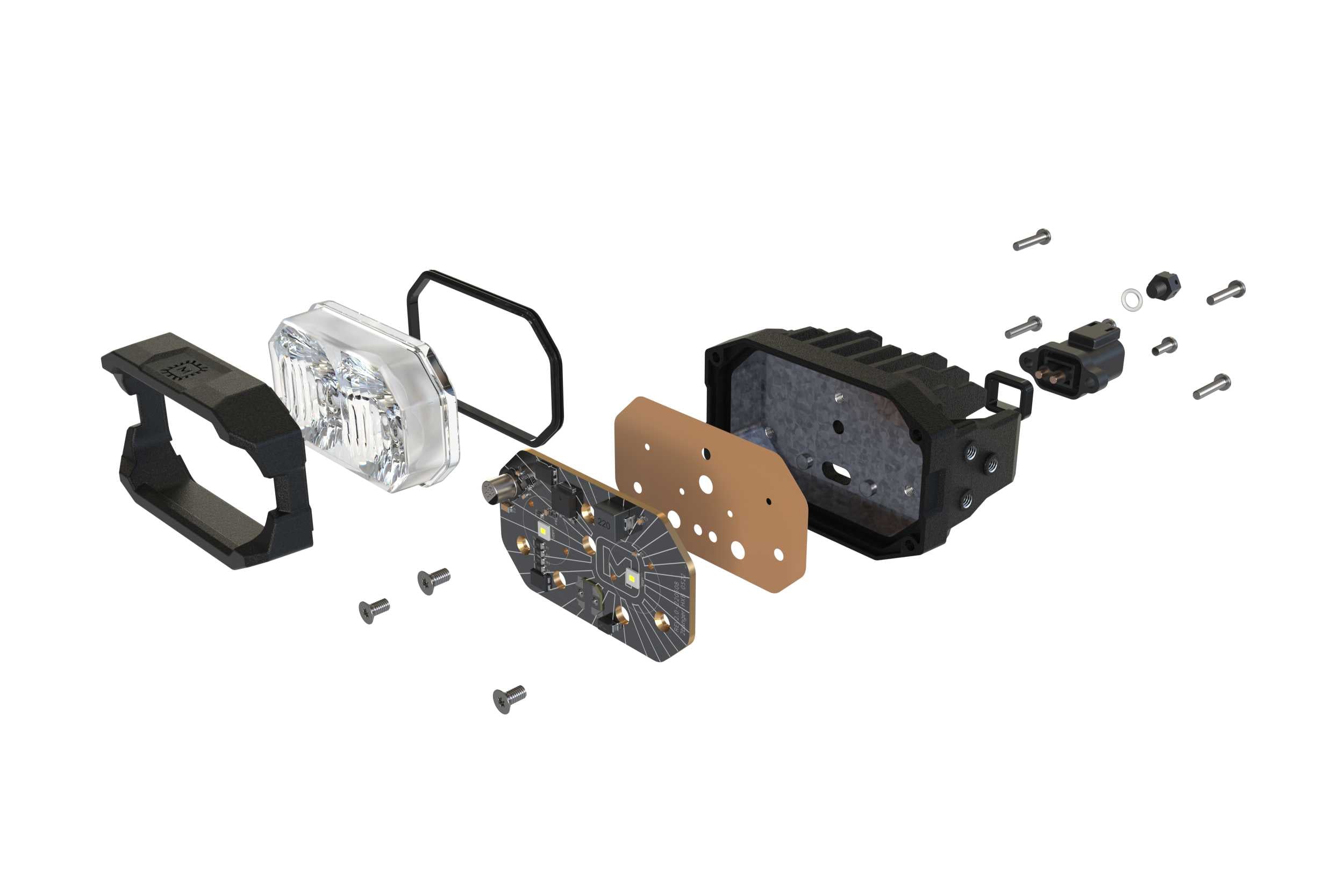 Morimoto 2Banger NCS LED Pod (Combo / Yellow)(Pair) - Apollo Off-Road