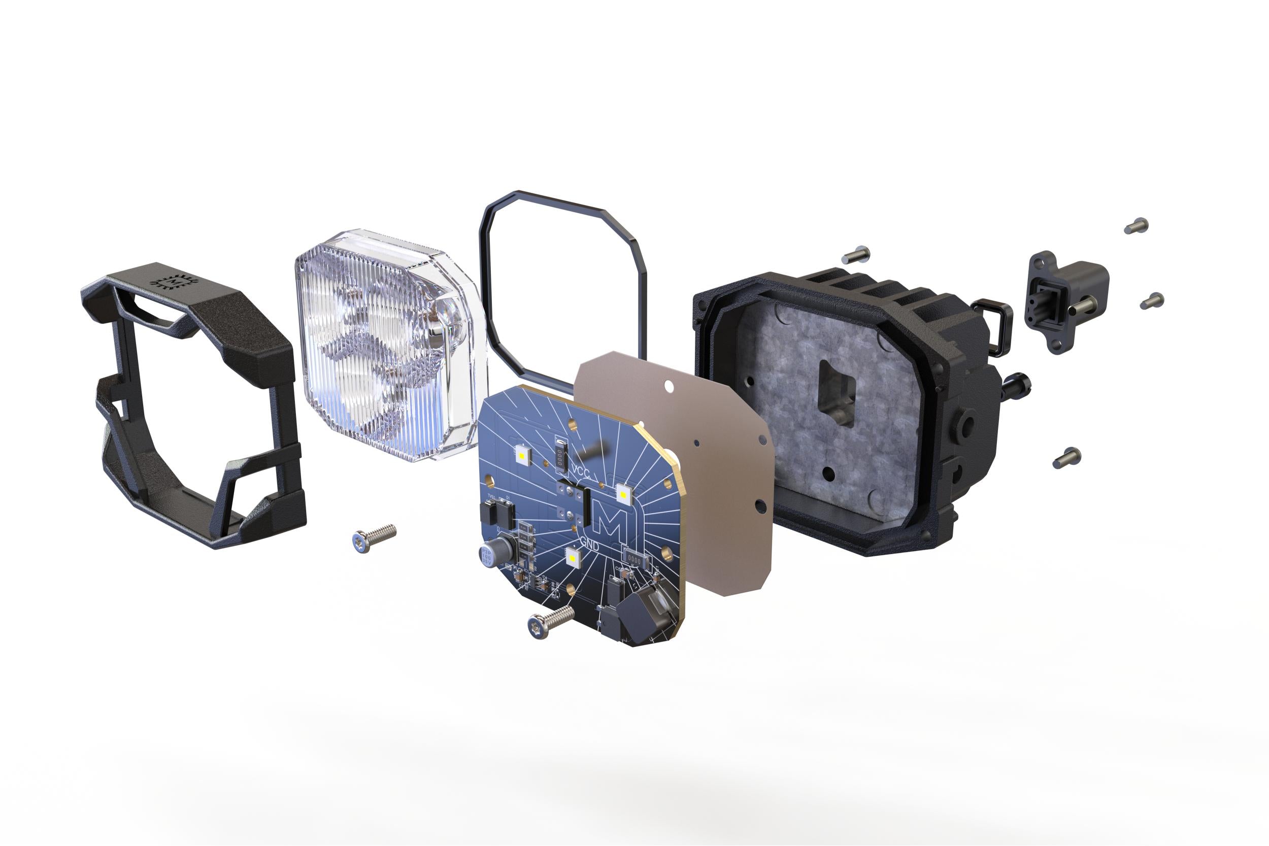 Morimoto 4Banger 2.0 NCS LED Pods (Combo / Yellow)(Set) - Apollo Off-Road