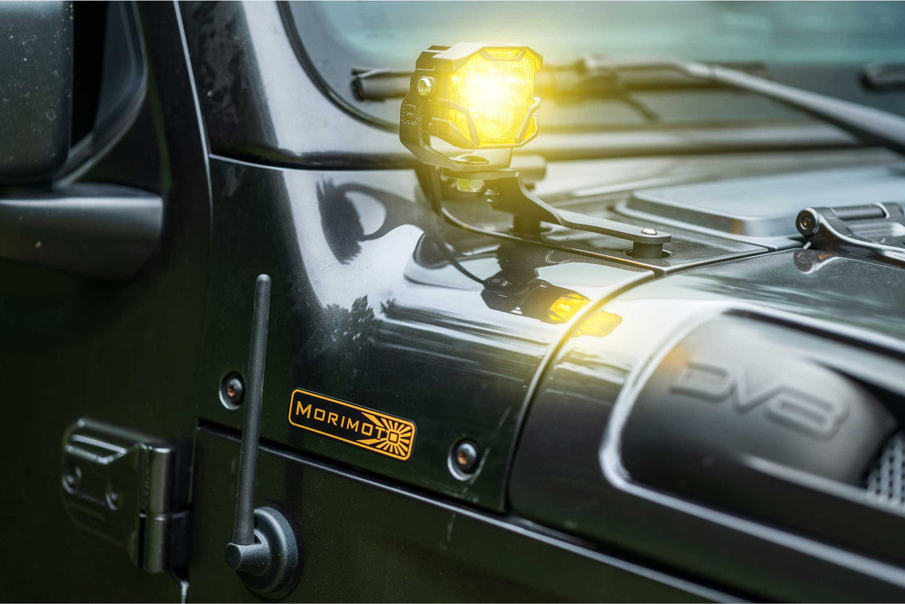 Morimoto 4Banger A-Pillar Brackets: Wrangler JL-JT (18+) - Apollo Off-Road