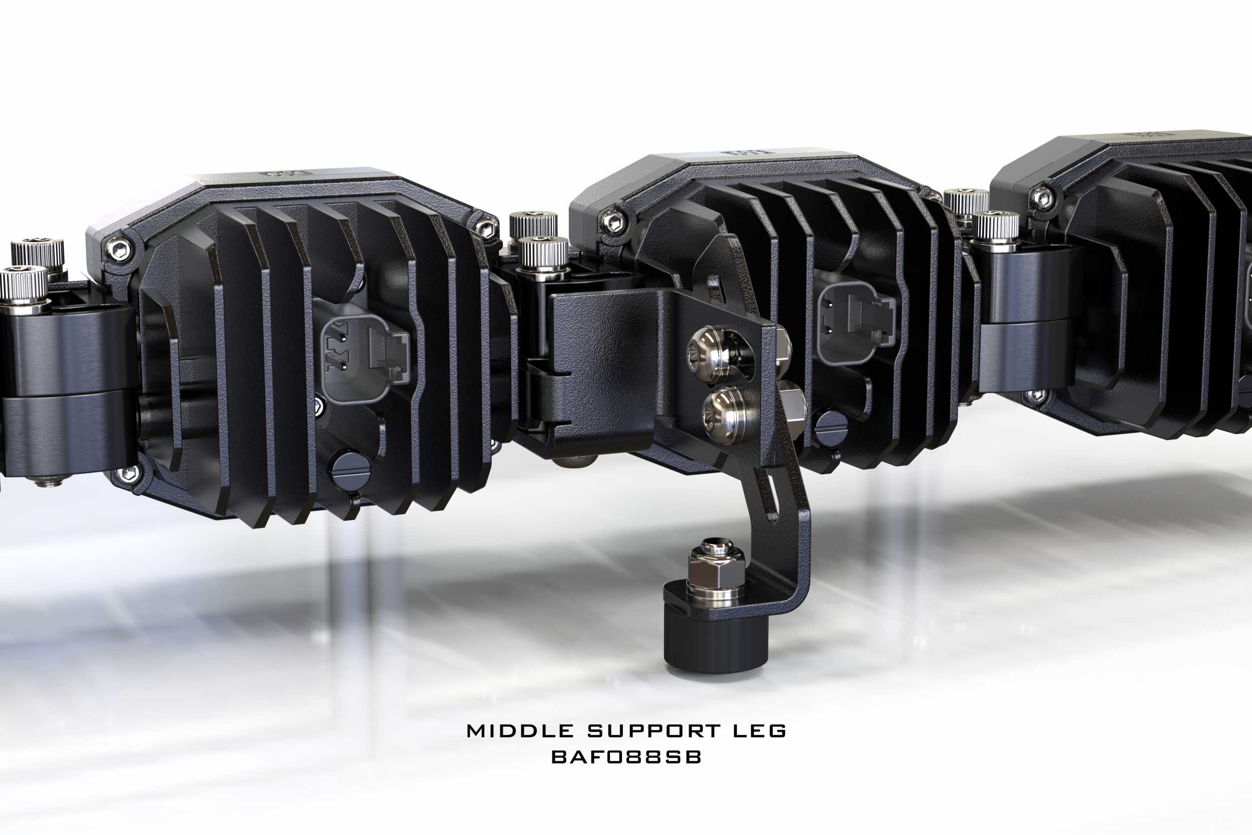 Morimoto 4Banger: Banger Bar Middle Support Leg (Each) - Apollo Off-Road