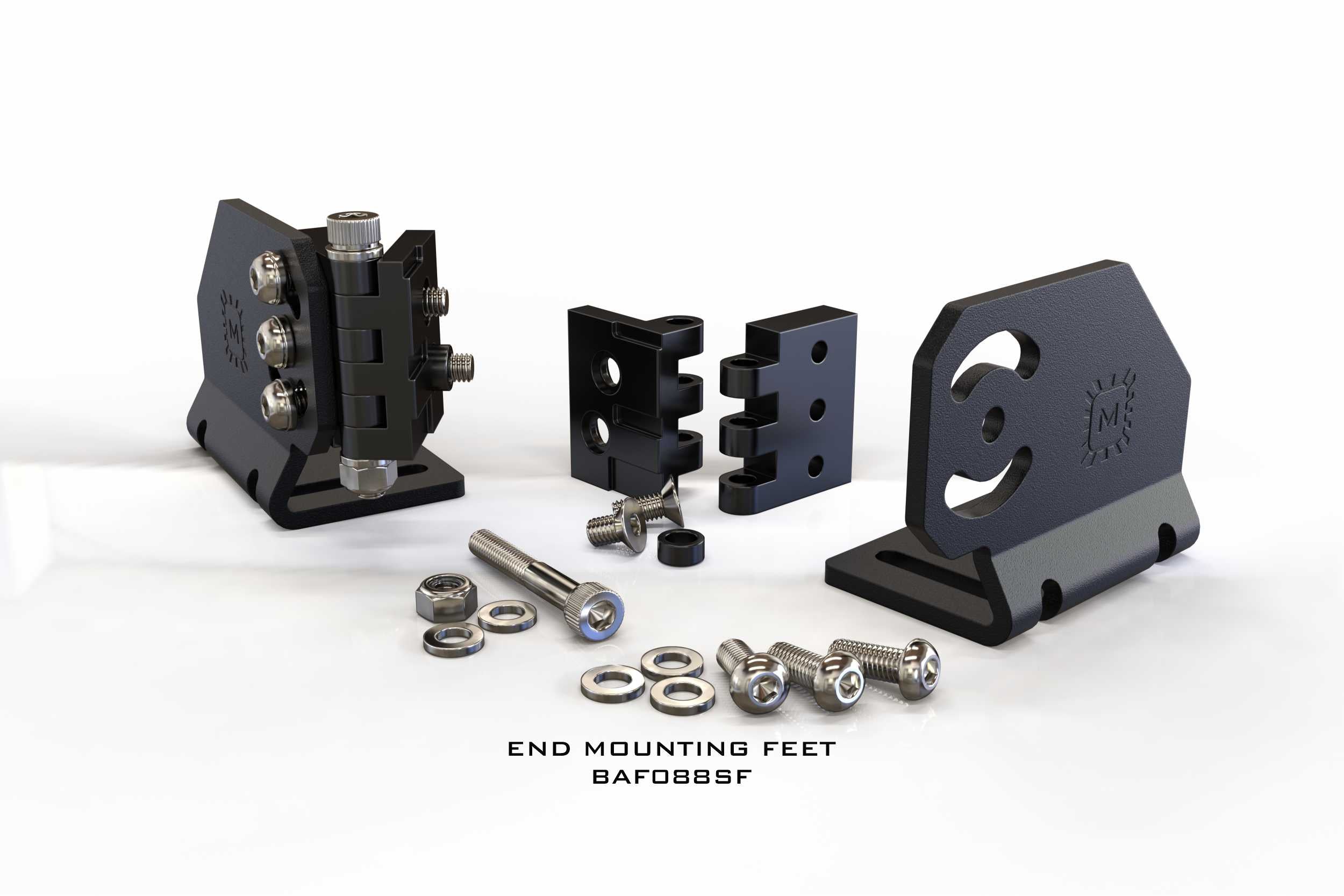 Morimoto 4Banger: Bar-End Mounting Feet (Set) - Apollo Off-Road