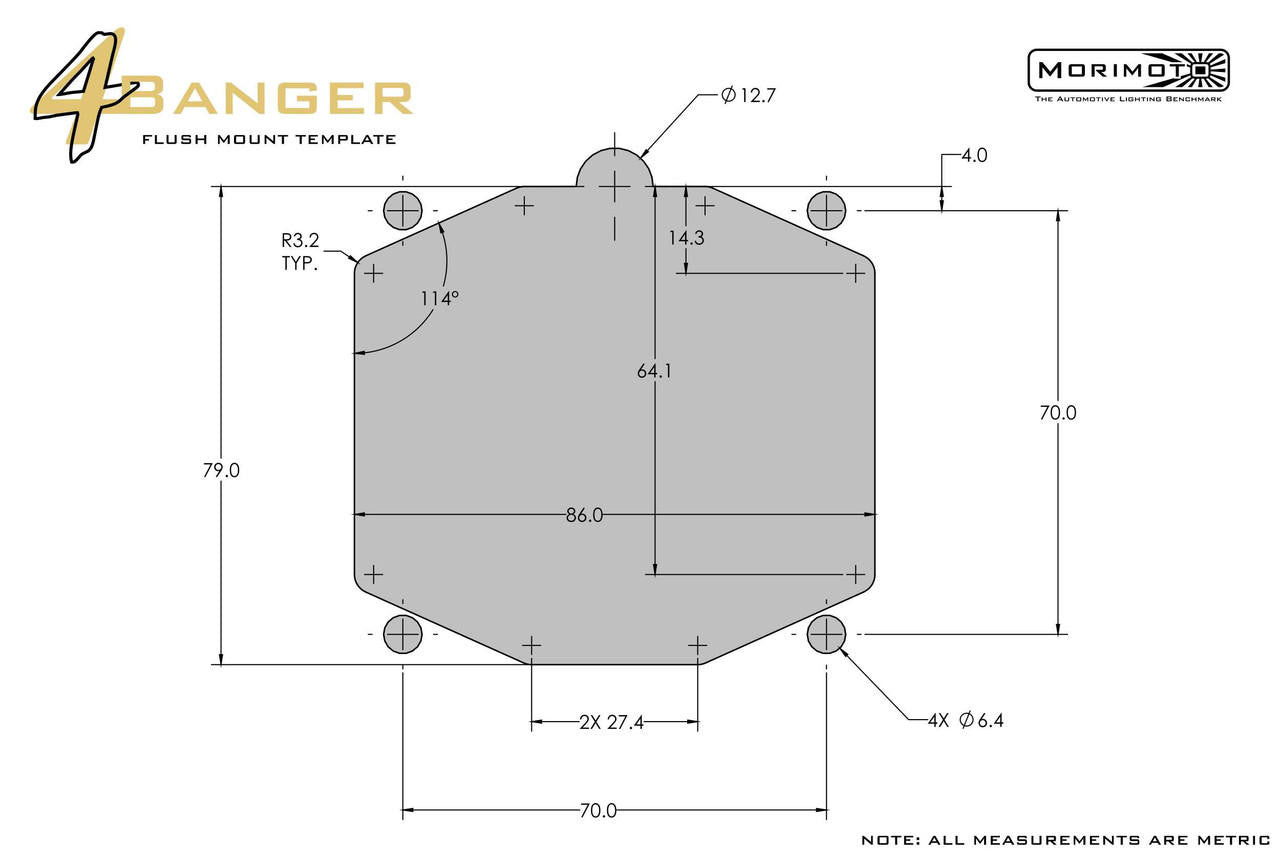 Morimoto 4Banger Brackets: Flush Mount - Apollo Off-Road