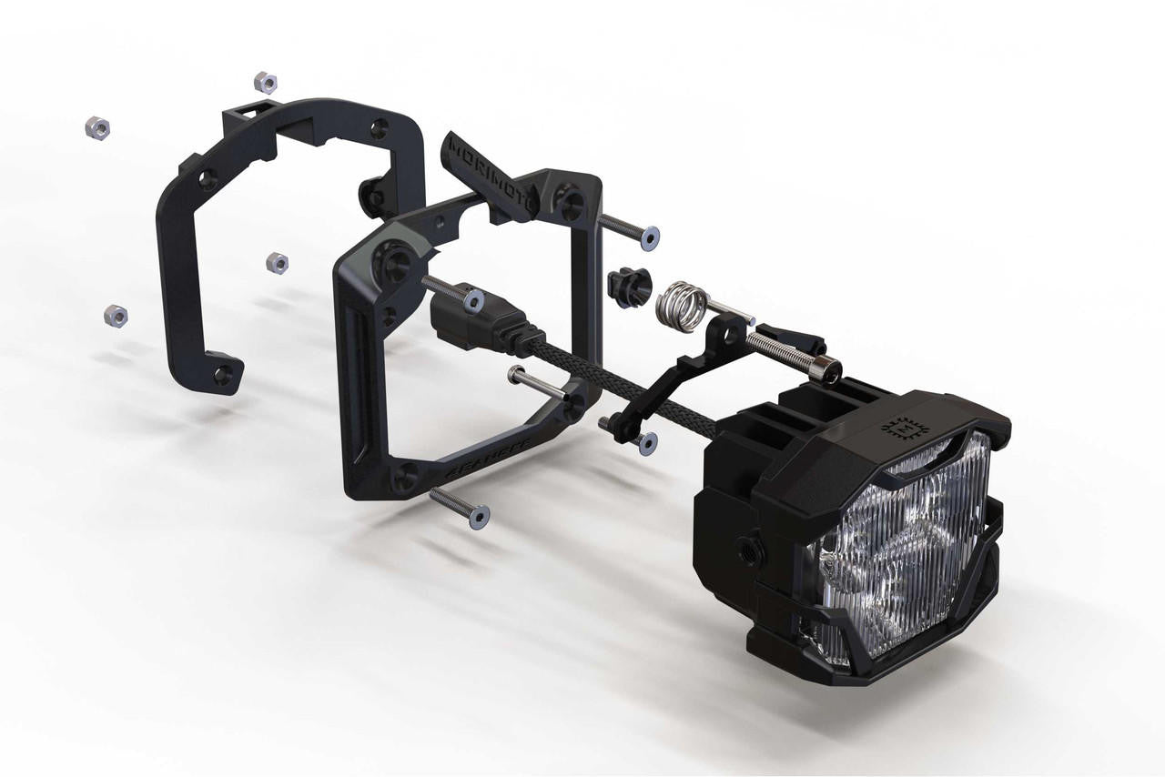 Morimoto 4Banger Brackets: Flush Mount - Apollo Off-Road