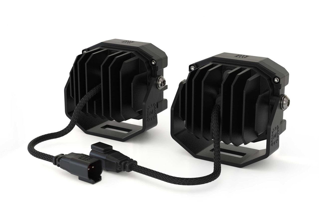 Morimoto 4Banger HXB LED Pods (SAE Wide - Yellow)(Set) - Apollo Off-Road