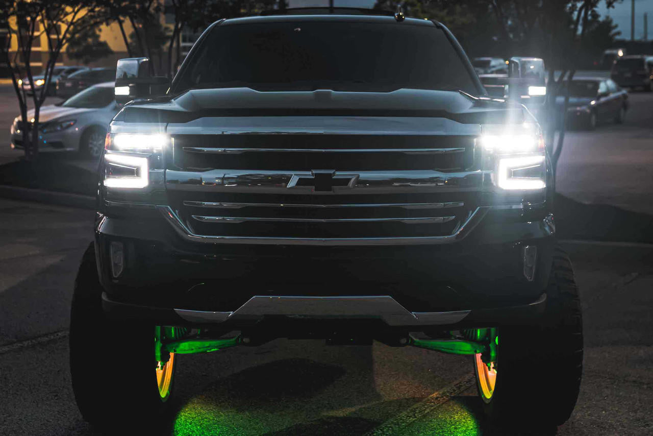 Morimoto XB Headlight Grille Trim Bezels: LF542 (Pair - Chrome) - Apollo Off-Road