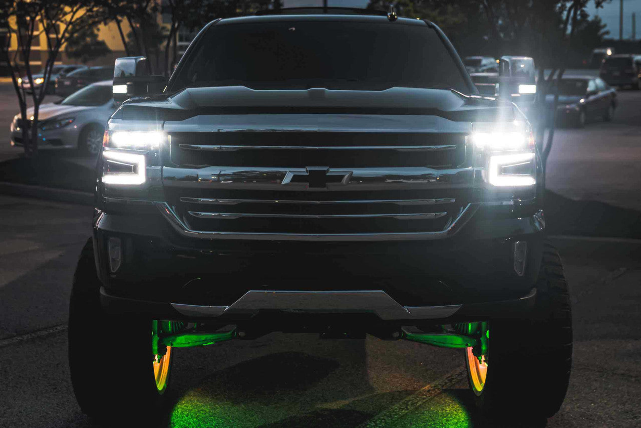 Morimoto XB Headlight Grille Trim Bezels: LF542 (Pair - Unfinished) - Apollo Off-Road