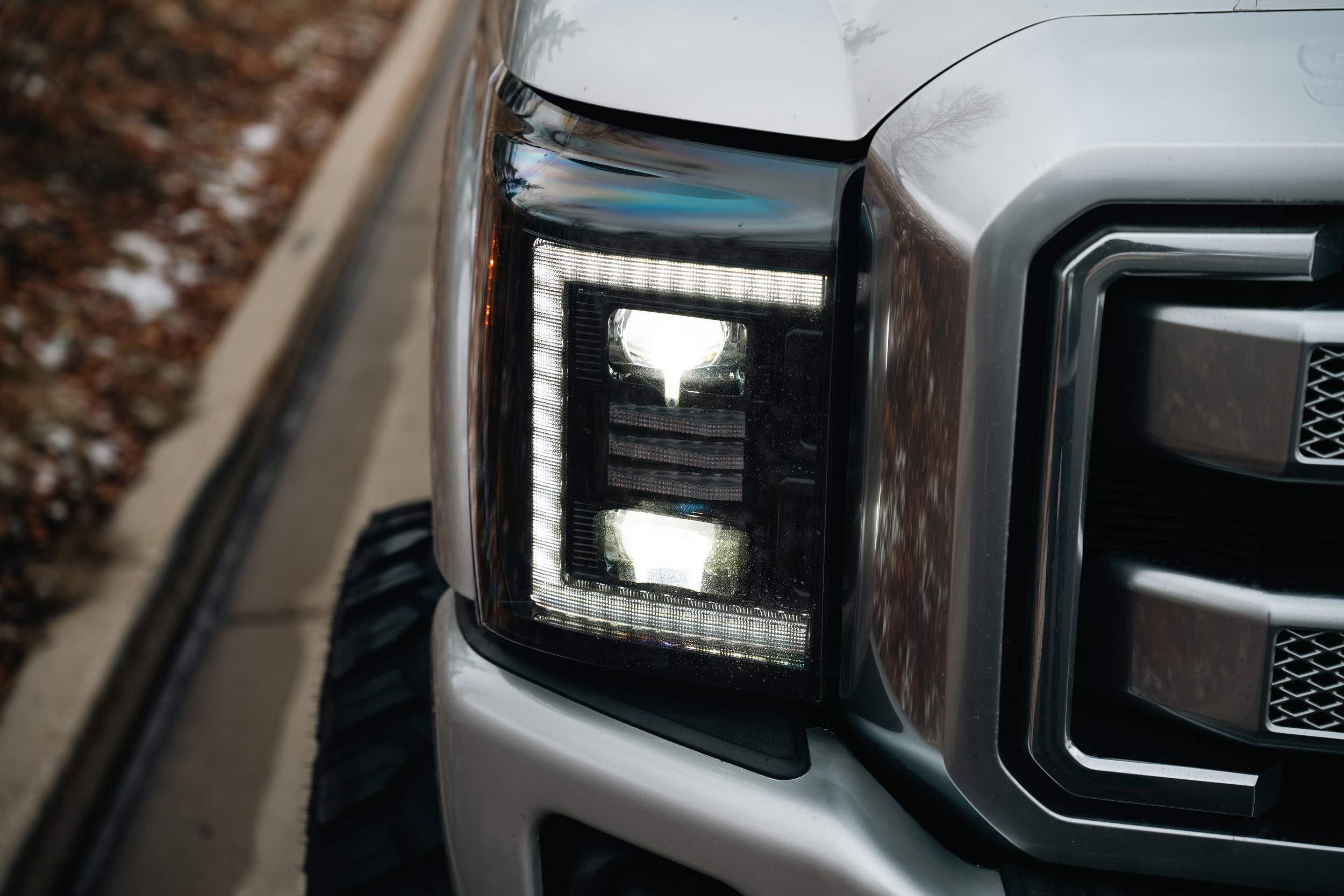 Morimoto XB Hybrid LED Headlights: 2011-2016 Ford Super Duty, Pair - Apollo Off-Road
