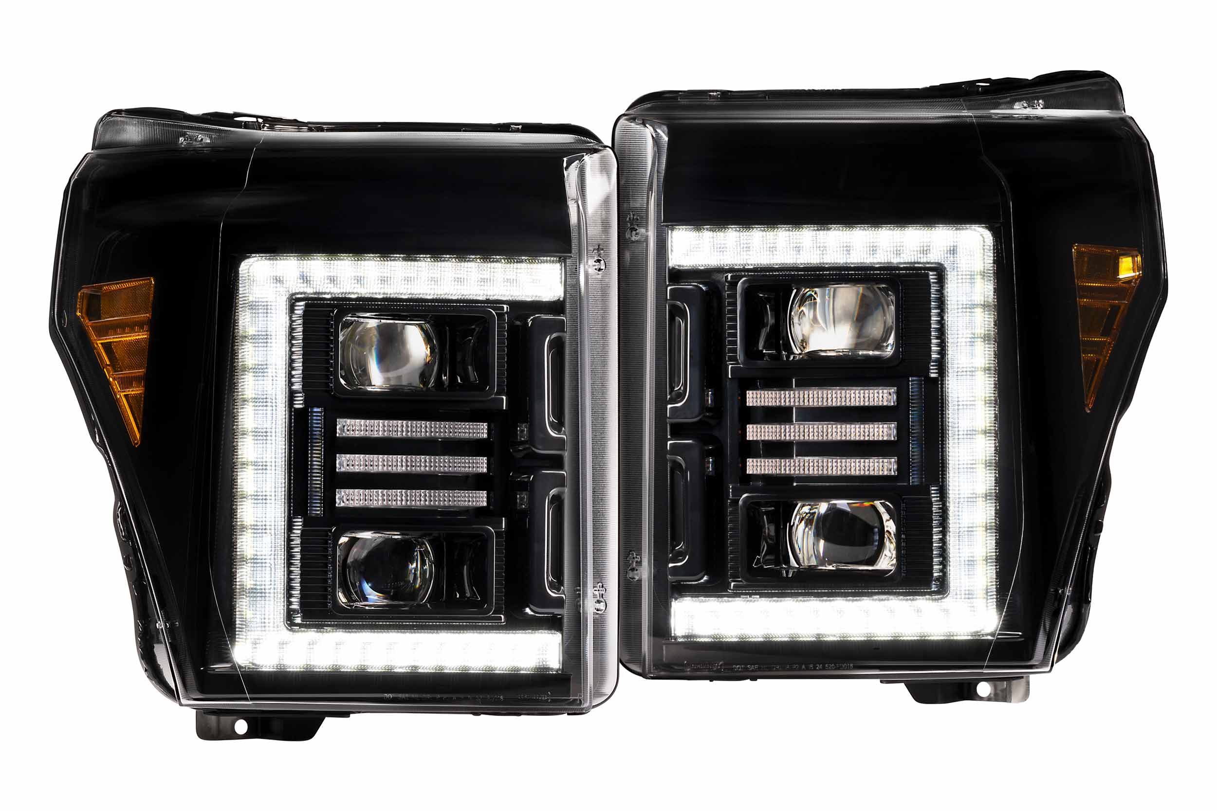 Morimoto XB Hybrid LED Headlights: 2011-2016 Ford Super Duty, Pair - Apollo Off-Road