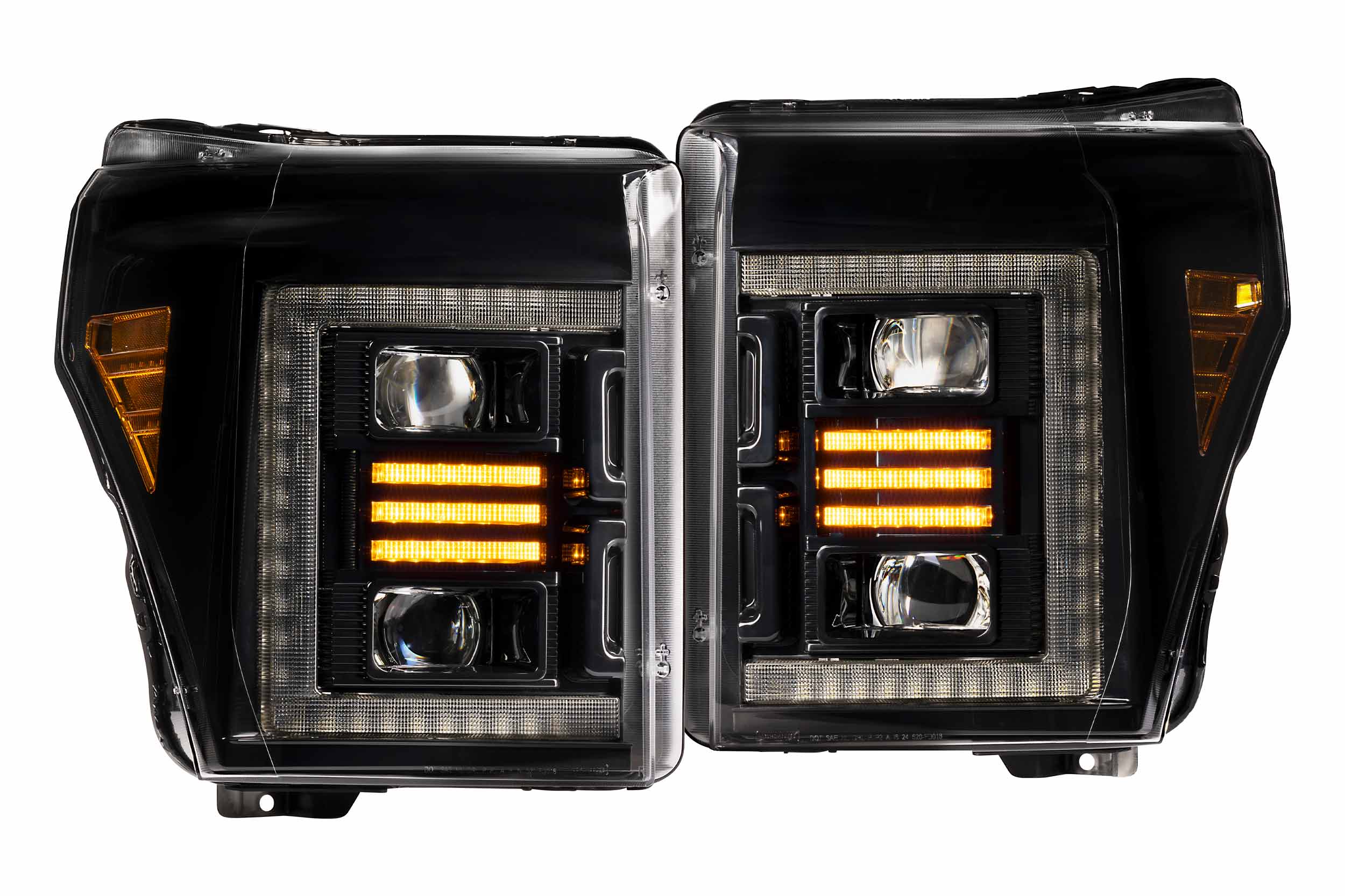 Morimoto XB Hybrid LED Headlights: 2011-2016 Ford Super Duty, Pair - Apollo Off-Road