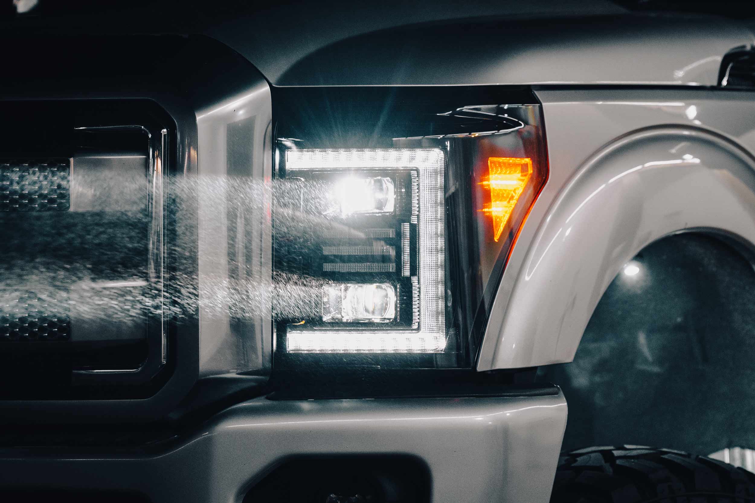 Morimoto XB Hybrid LED Headlights: 2011-2016 Ford Super Duty, Pair - Apollo Off-Road