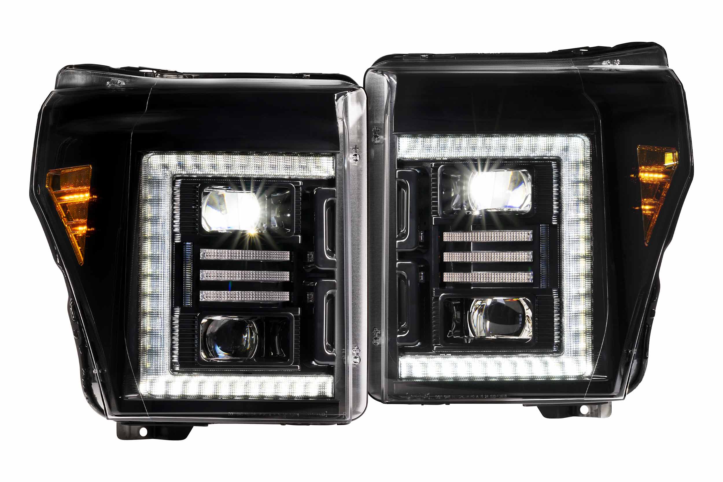 Morimoto XB Hybrid LED Headlights: 2011-2016 Ford Super Duty, Pair - Apollo Off-Road