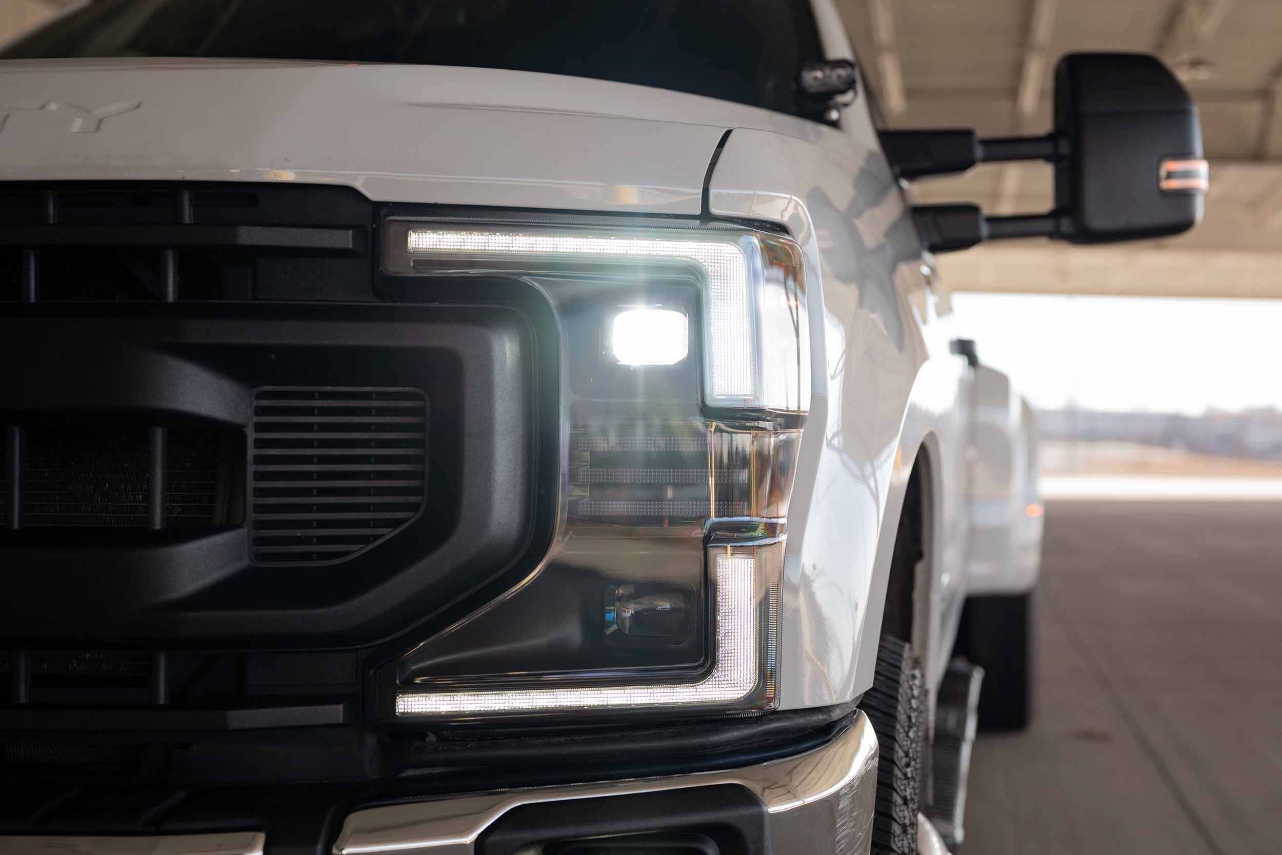Morimoto XB Hybrid LED Headlights: 2020-2022 Ford Super Duty, Pair - Apollo Off-Road