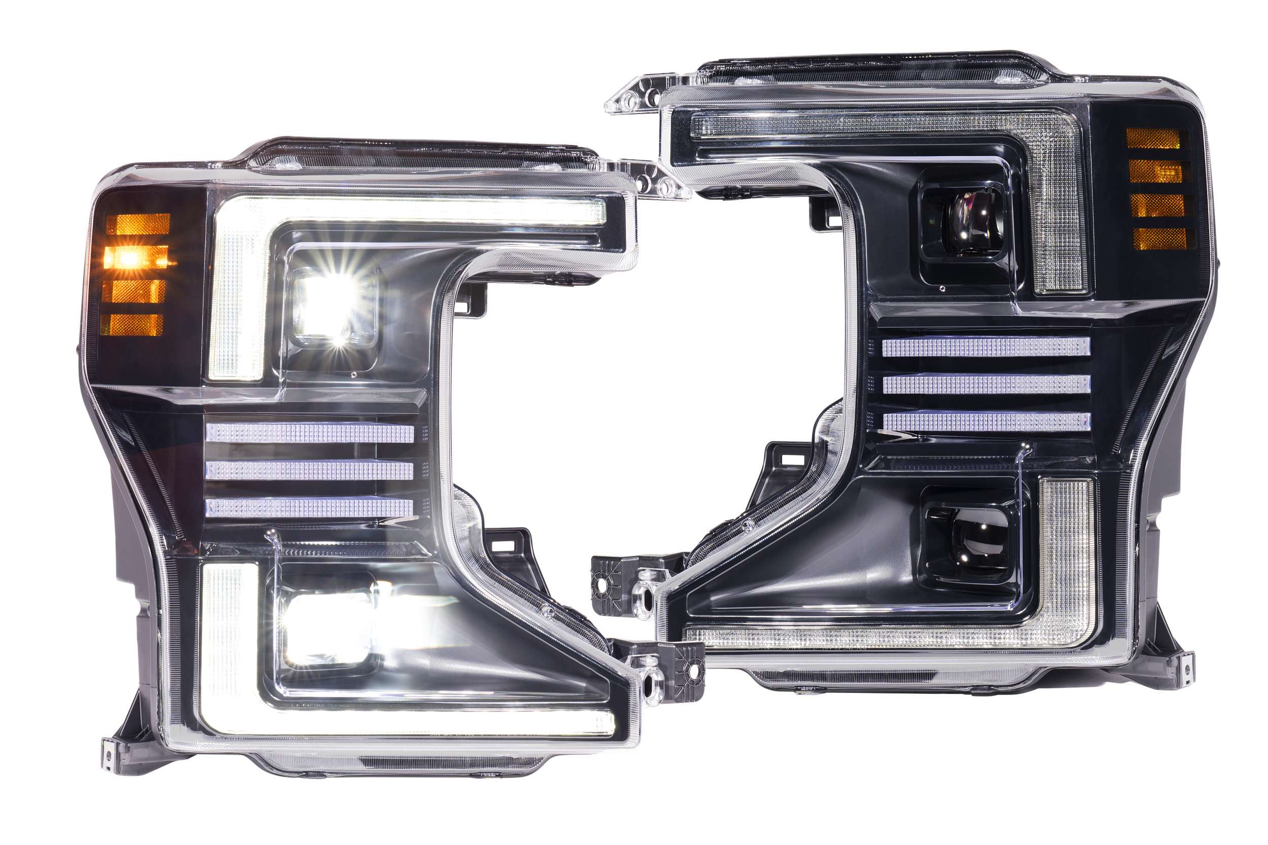 Morimoto XB Hybrid LED Headlights: 2020-2022 Ford Super Duty, Pair - Apollo Off-Road