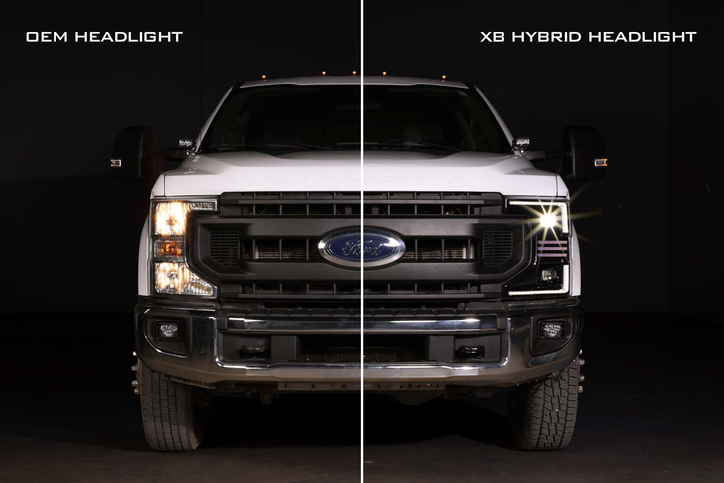 Morimoto XB Hybrid LED Headlights: 2020-2022 Ford Super Duty, Pair - Apollo Off-Road