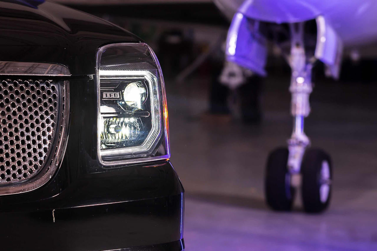 Morimoto XB Hybrid LED Headlights: GMC Yukon (07-14) (Pair - ASM) - Apollo Off-Road