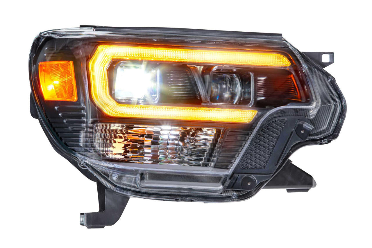Morimoto XB Hybrid LED Headlights: Toyota Tacoma (12-15) (Pair - ASM - Amber DRL) - Apollo Off-Road