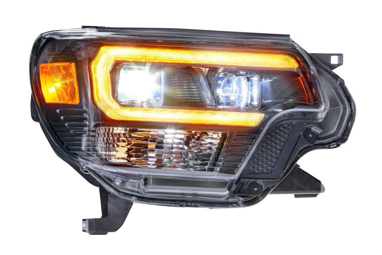 Morimoto XB Hybrid LED Headlights: Toyota Tacoma (12-15) (Pair - ASM - Amber DRL) - Apollo Off-Road