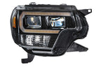 Morimoto XB Hybrid LED Headlights: Toyota Tacoma (12-15) (Pair - Smoked) - Apollo Off-Road