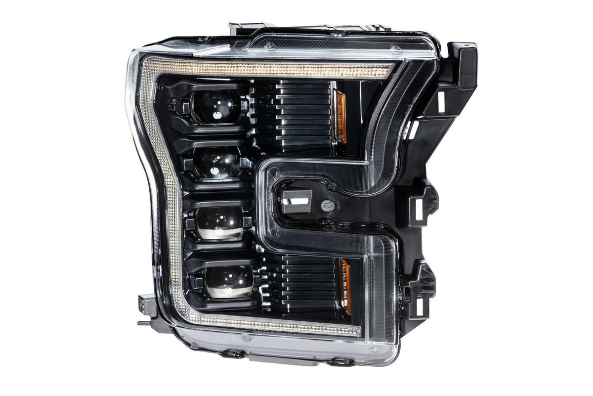 Morimoto XB LED Headlights: Ford F-150 (15-17) and Raptor (17-20), Amber DRL - Apollo Off-Road