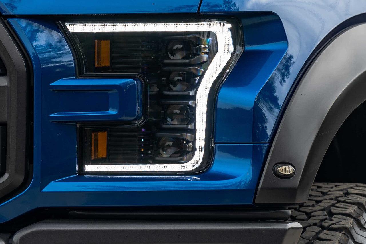 Morimoto XB LED Headlights: Ford F150 (15-17) (Pair - ASM - White DRL) (Gen 2) - Apollo Off-Road