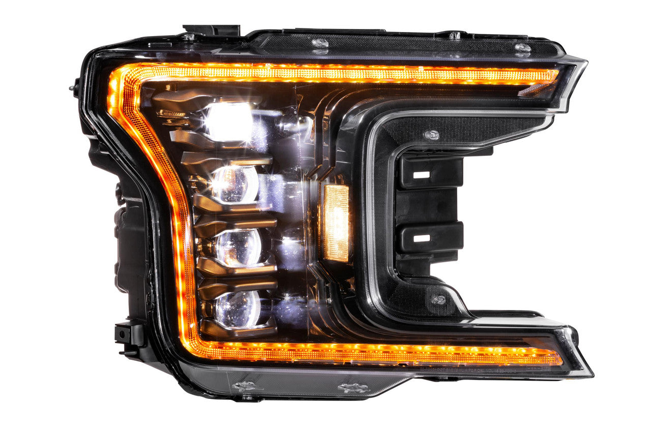 Morimoto XB LED Headlights: Ford F150 (18-20) (Pair - ASM Amber DRL) (Gen 2) - Apollo Off-Road