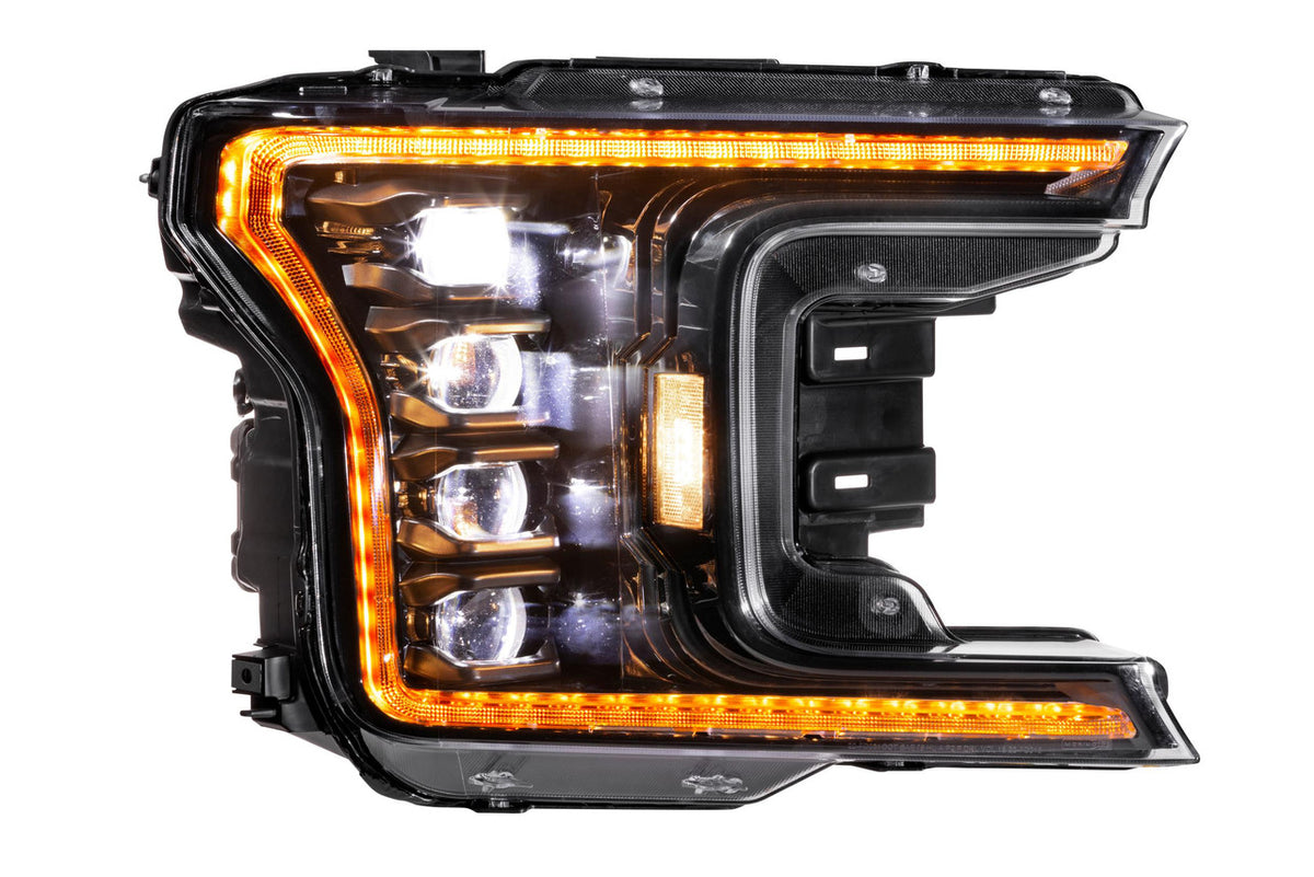 Morimoto XB LED Headlights: Ford F150 (18-20) (Pair - ASM Amber DRL) (Gen 2) - Apollo Off-Road