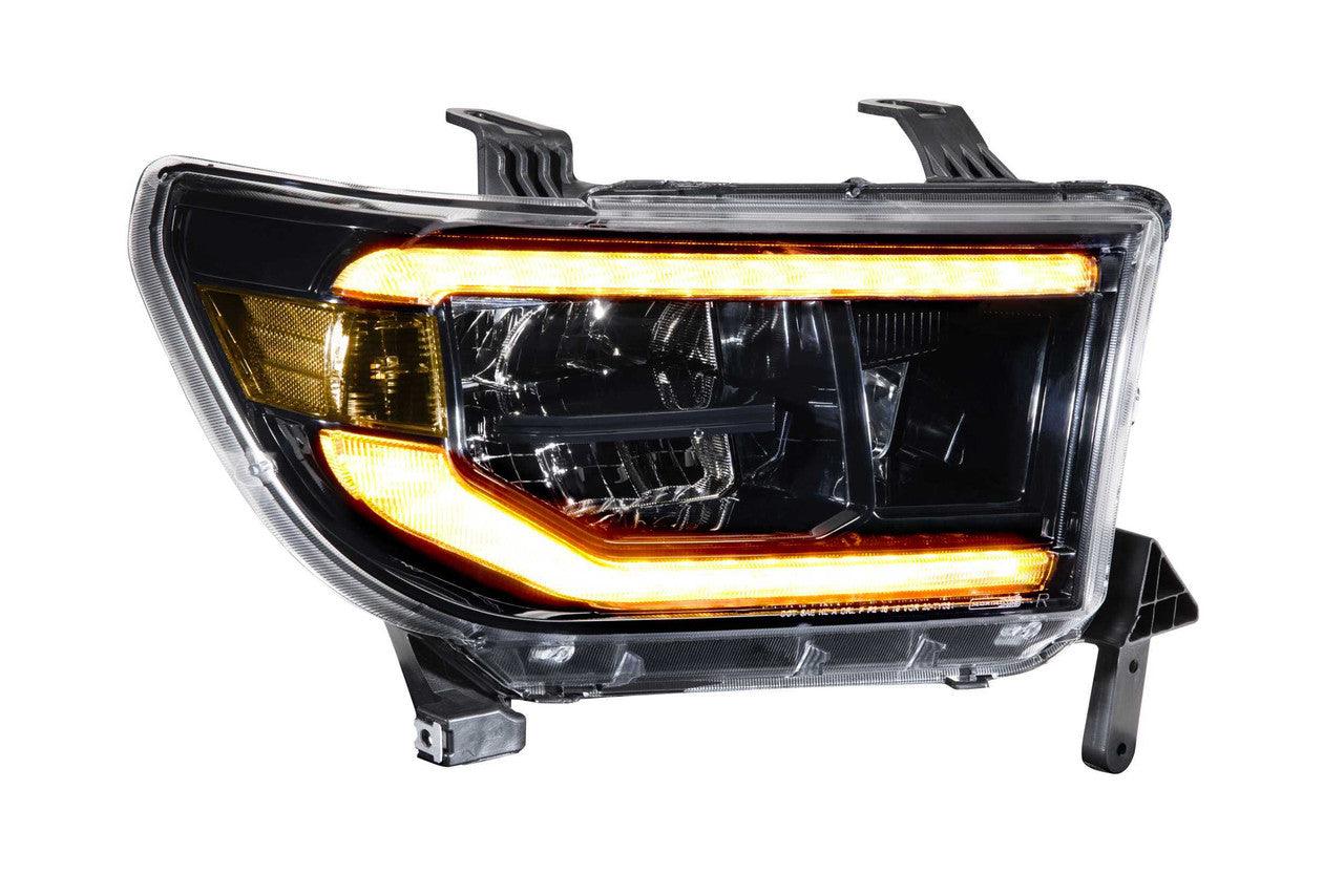 Morimoto XB LED Headlights: Toyota Tundra (07-13) (Pair - ASM - Amber DRL) - Apollo Off-Road