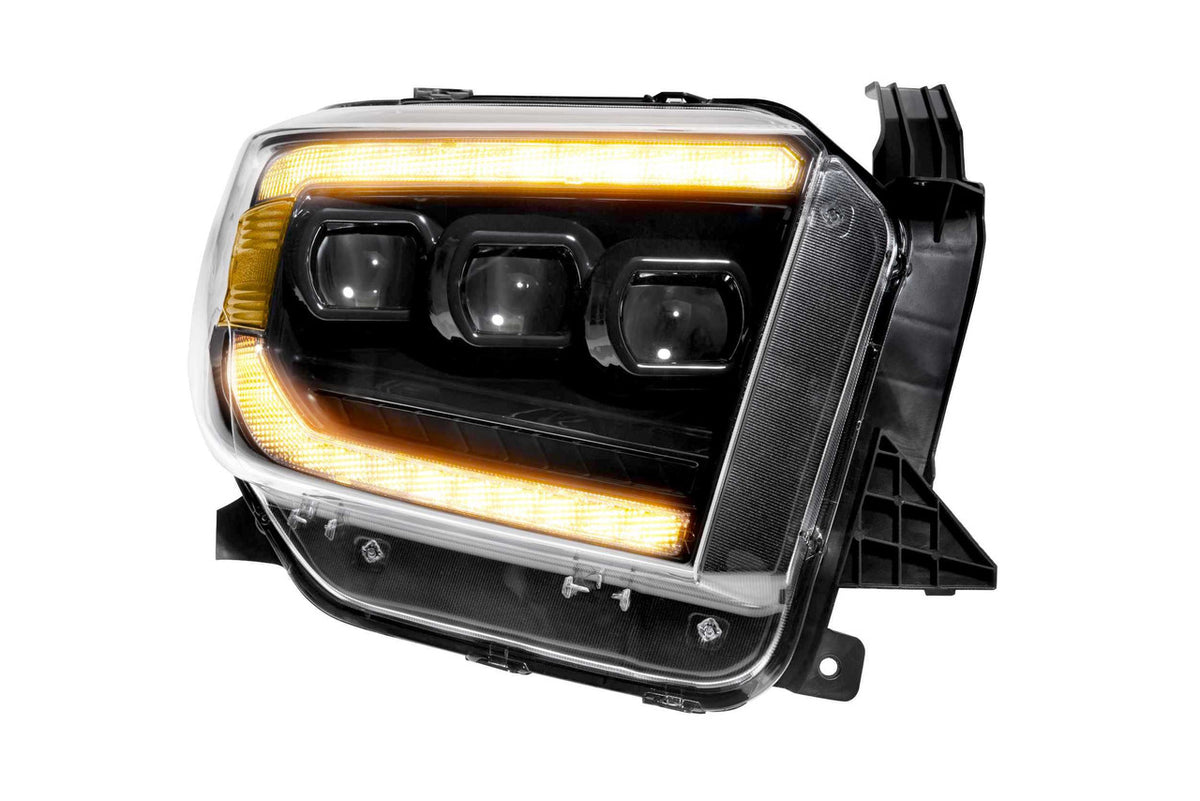 Morimoto XB LED Headlights: Toyota Tundra (14-20) (Pair - ASM - Amber DRL) (Gen 2) - Apollo Off-Road