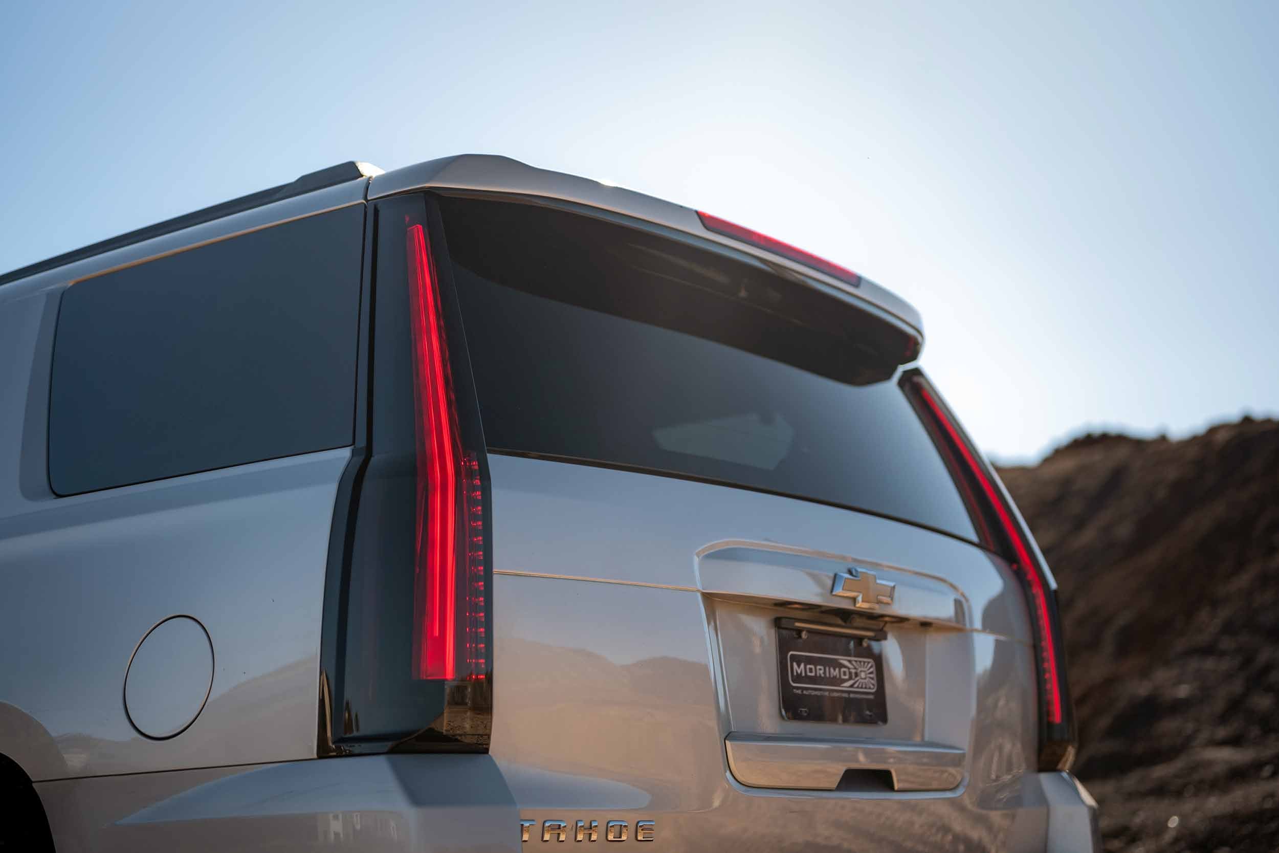 Morimoto XB LED Tail Lights: 2015-2020 Chevrolet Tahoe/Suburban (Pair / Smoked) - Apollo Off-Road