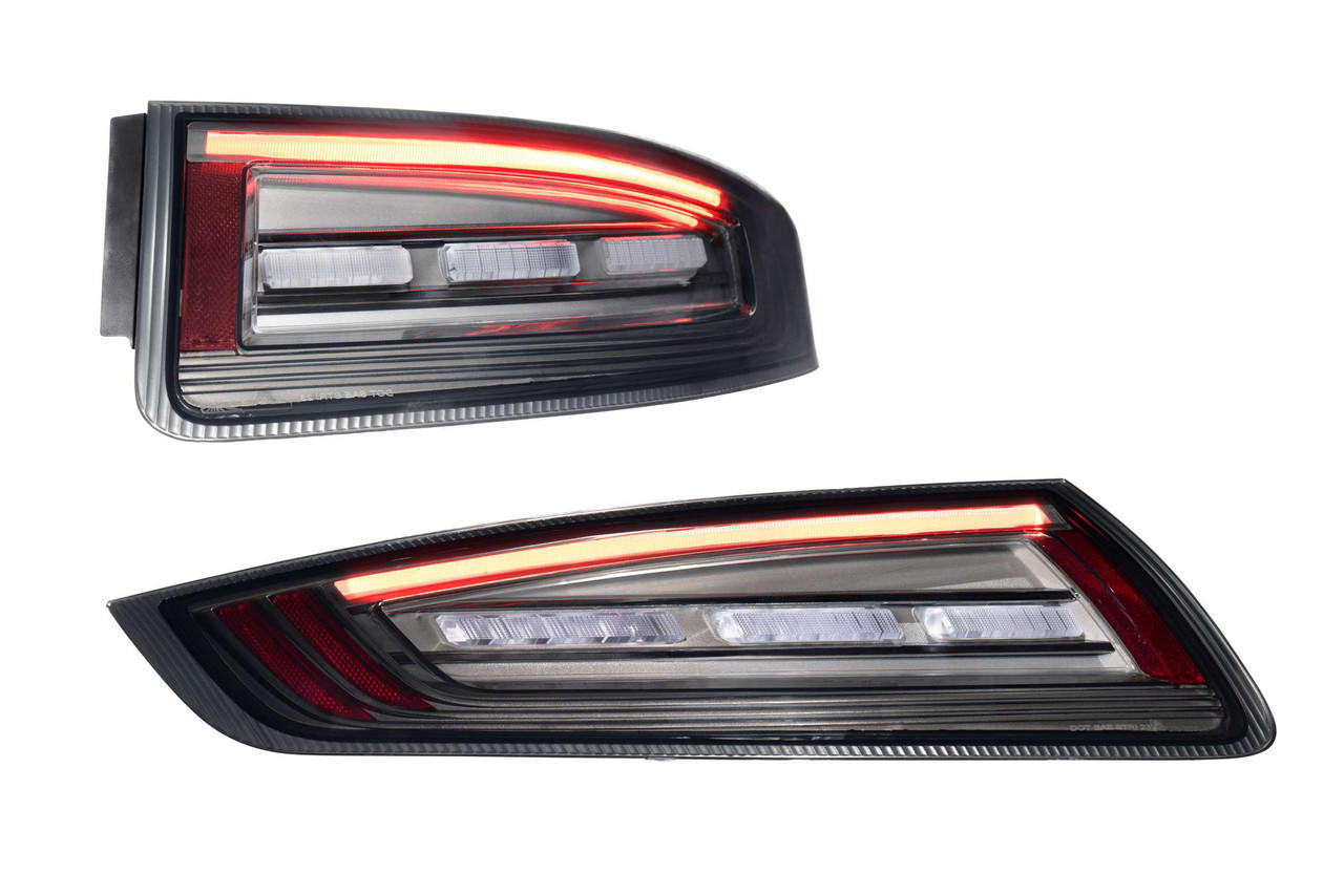 Morimoto XB LED Tail Lights: Porsche 997.1 (05-08) (Red - Smoked) - Apollo Off-Road