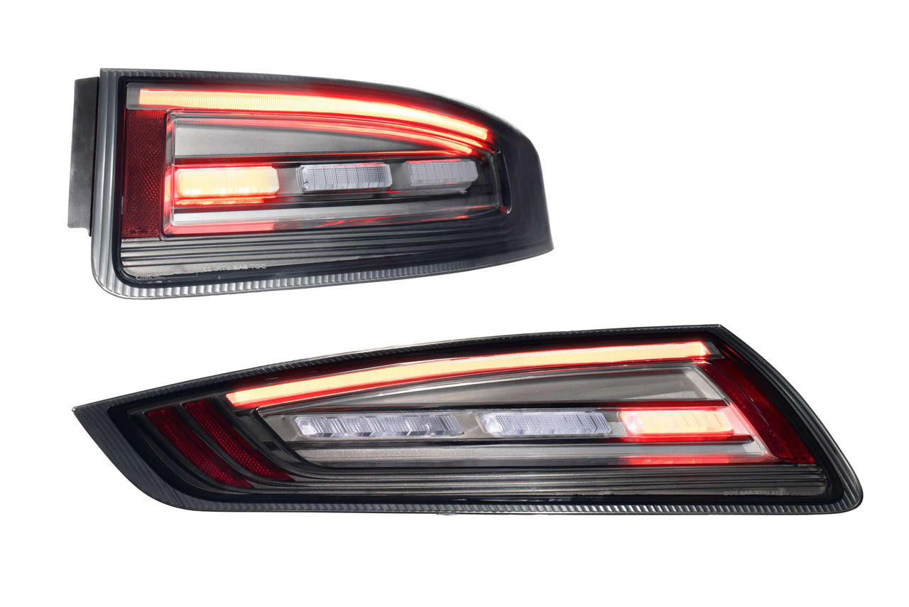Morimoto XB LED Tail Lights: Porsche 997.1 (05-08) (Red - Smoked) - Apollo Off-Road