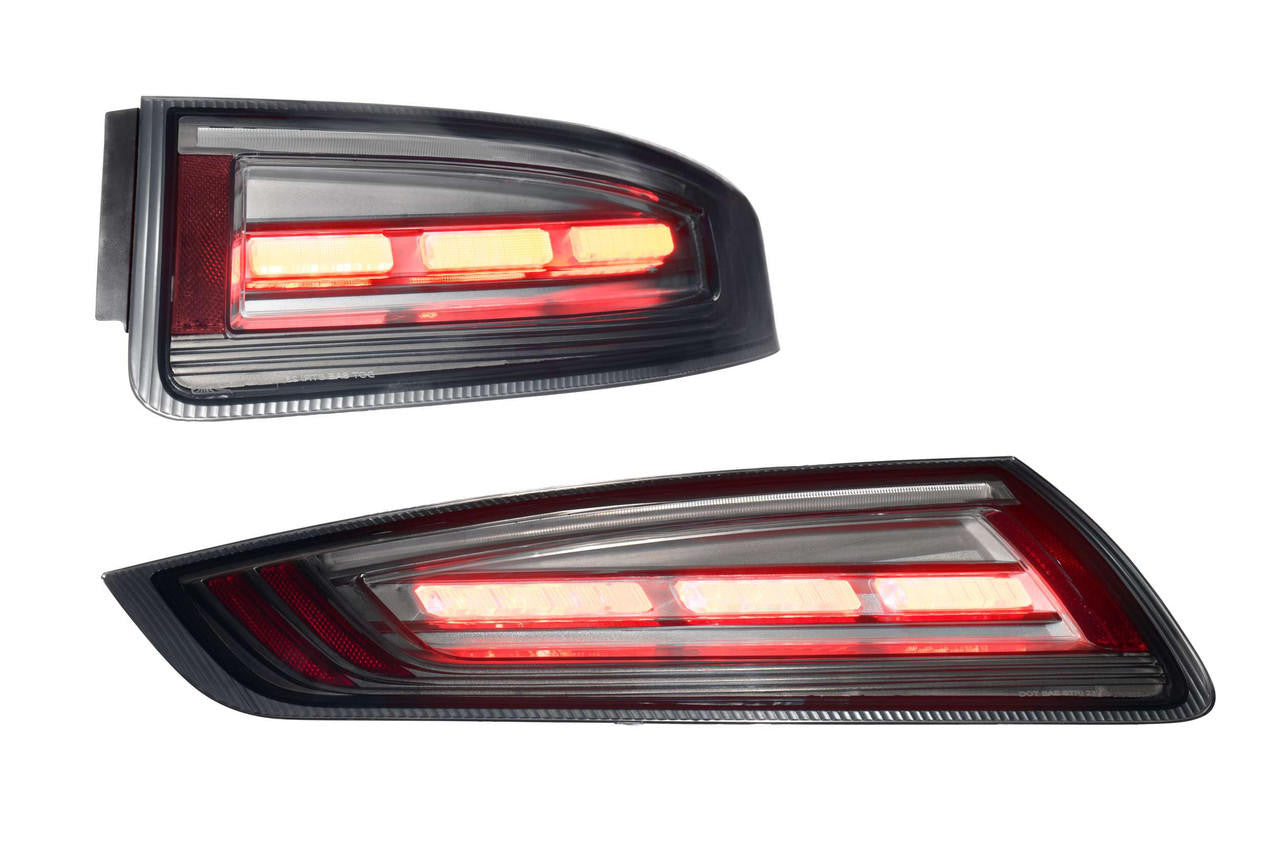 Morimoto XB LED Tail Lights: Porsche 997.1 (05-08) (Red - Smoked) - Apollo Off-Road