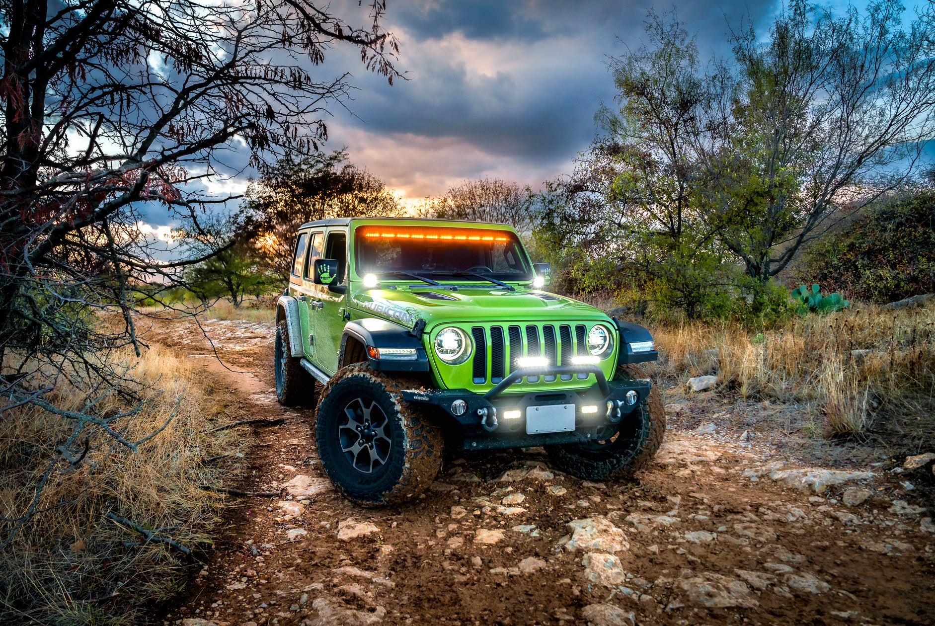 MPower ORV Interior Light Bar for 2018+ Jeep Wrangler JL/Gladiator JT without ACC, 10 Module, Full 1 Piece, Amber/White