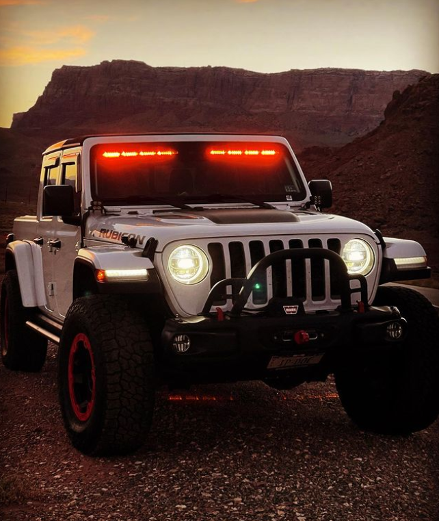 Mpower ORV Interior Light Bar for 2018+ Jeep Wrangler JL/Gladiator JT with ACC, 8 Module, Split 2 Piece, Amber/White