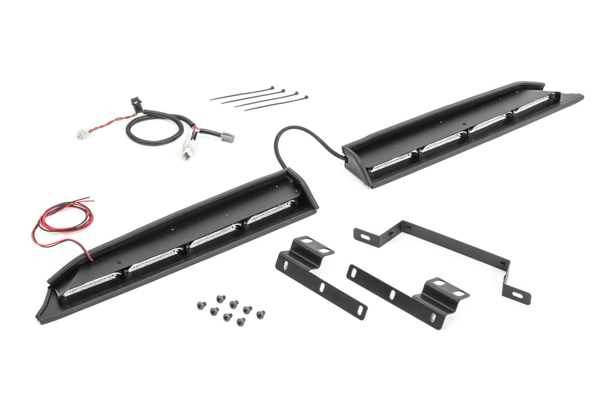 Mpower ORV Interior Light Bar for 2018+ Jeep Wrangler JL/Gladiator JT with ACC, 8 Module, Split 2 Piece, Amber/White