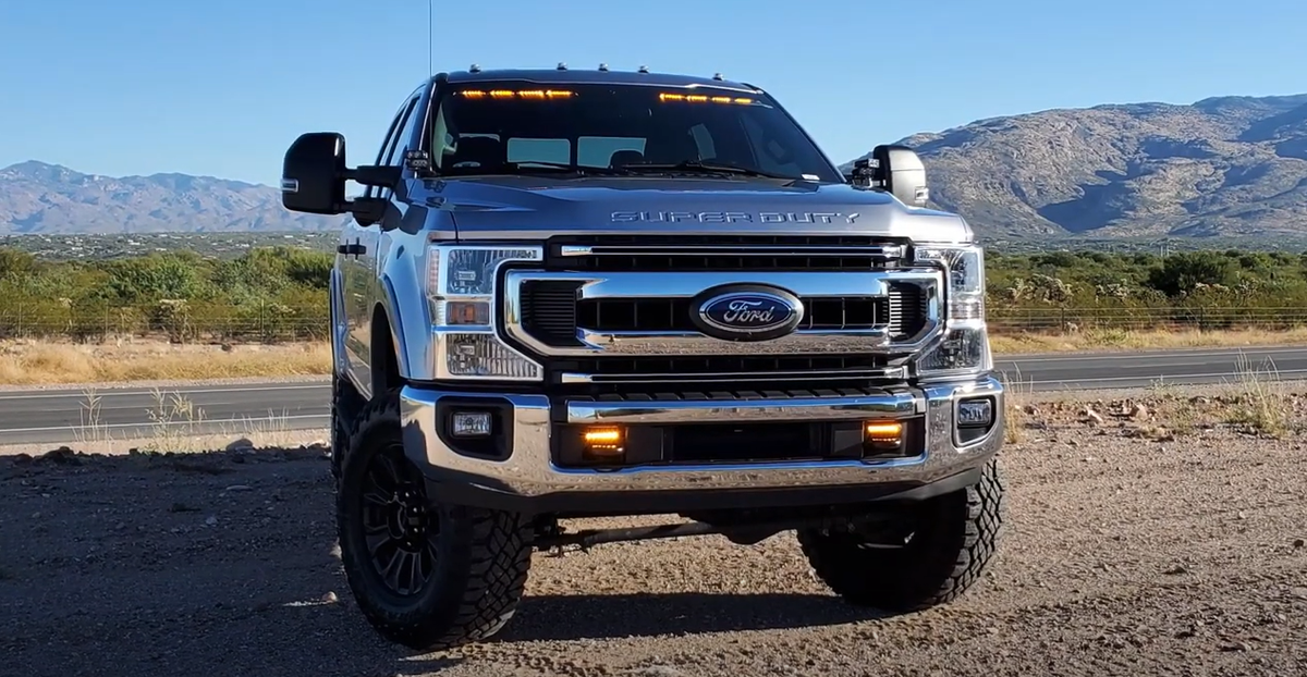 MPower ORV Interior Light Bar for 2017-22 Ford F-250/350/450, 8 Module, Split 2 Piece, Amber/White