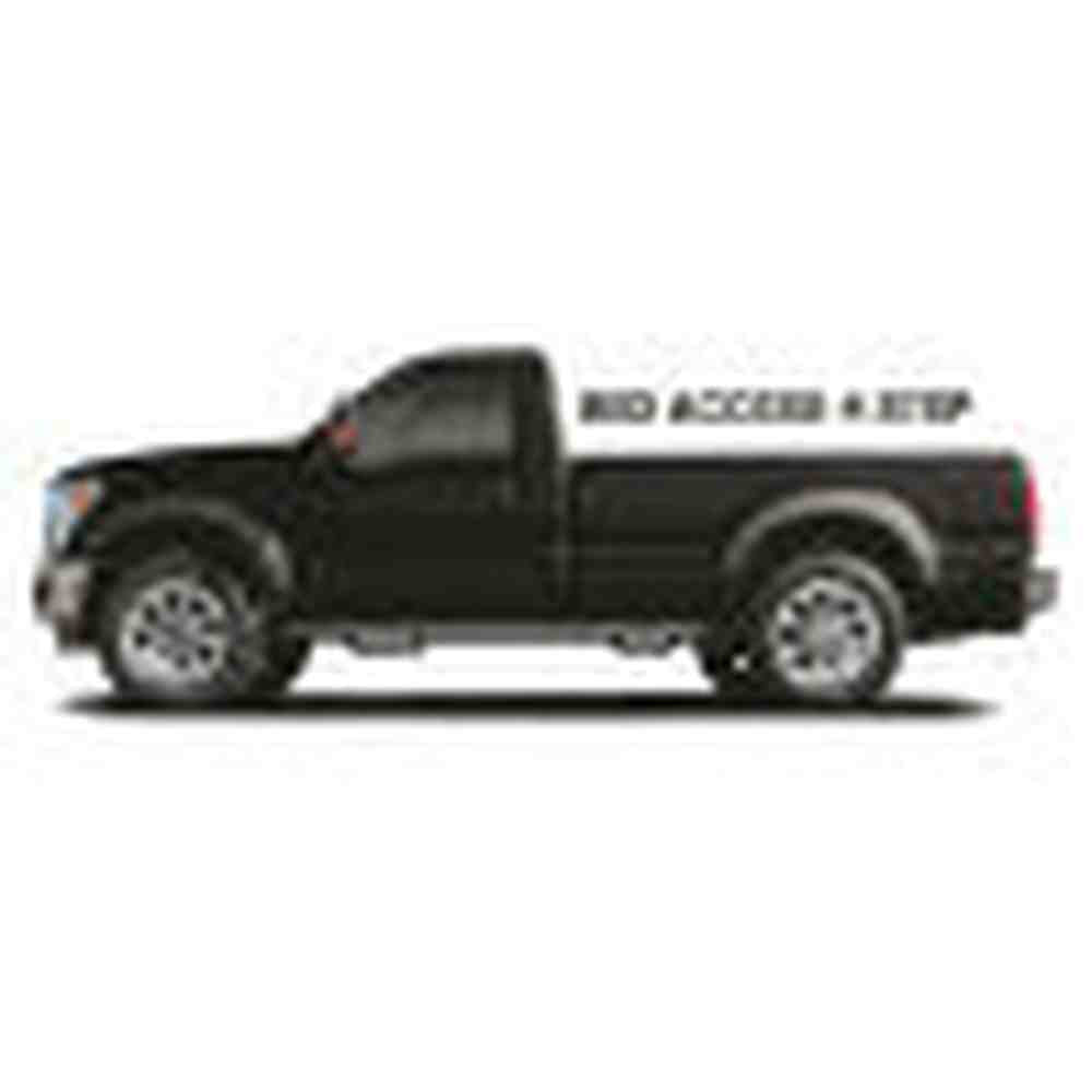 Nerf Step - W2W w/Bed Acs (2 Stps) - 17-23 F250/350/450/550 8' Reg - TX Blk - Apollo Off-Road