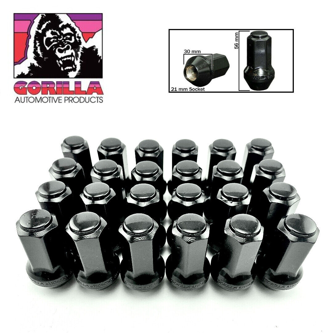 OEM Replacement Lug Kit (Black or Chrome) for 2015+ Ford F-150 & Raptor (Set of 24) - Apollo Off-Road