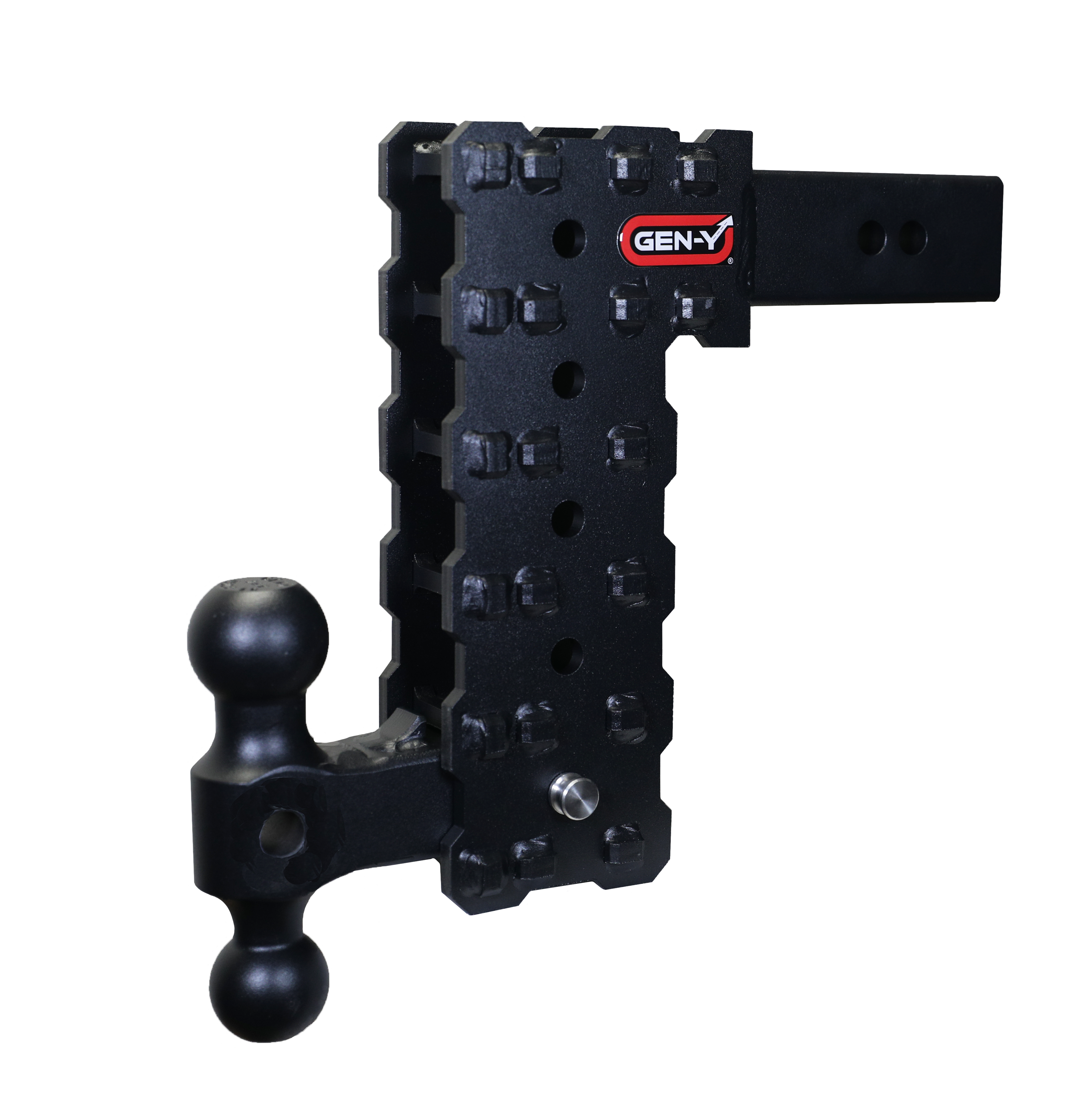 PHANTOM-X 2.5" Solid Shank 10" Drop 1.6K TW 16K Hitch & GH-051 Dual-Ball Mount - Apollo Off-Road