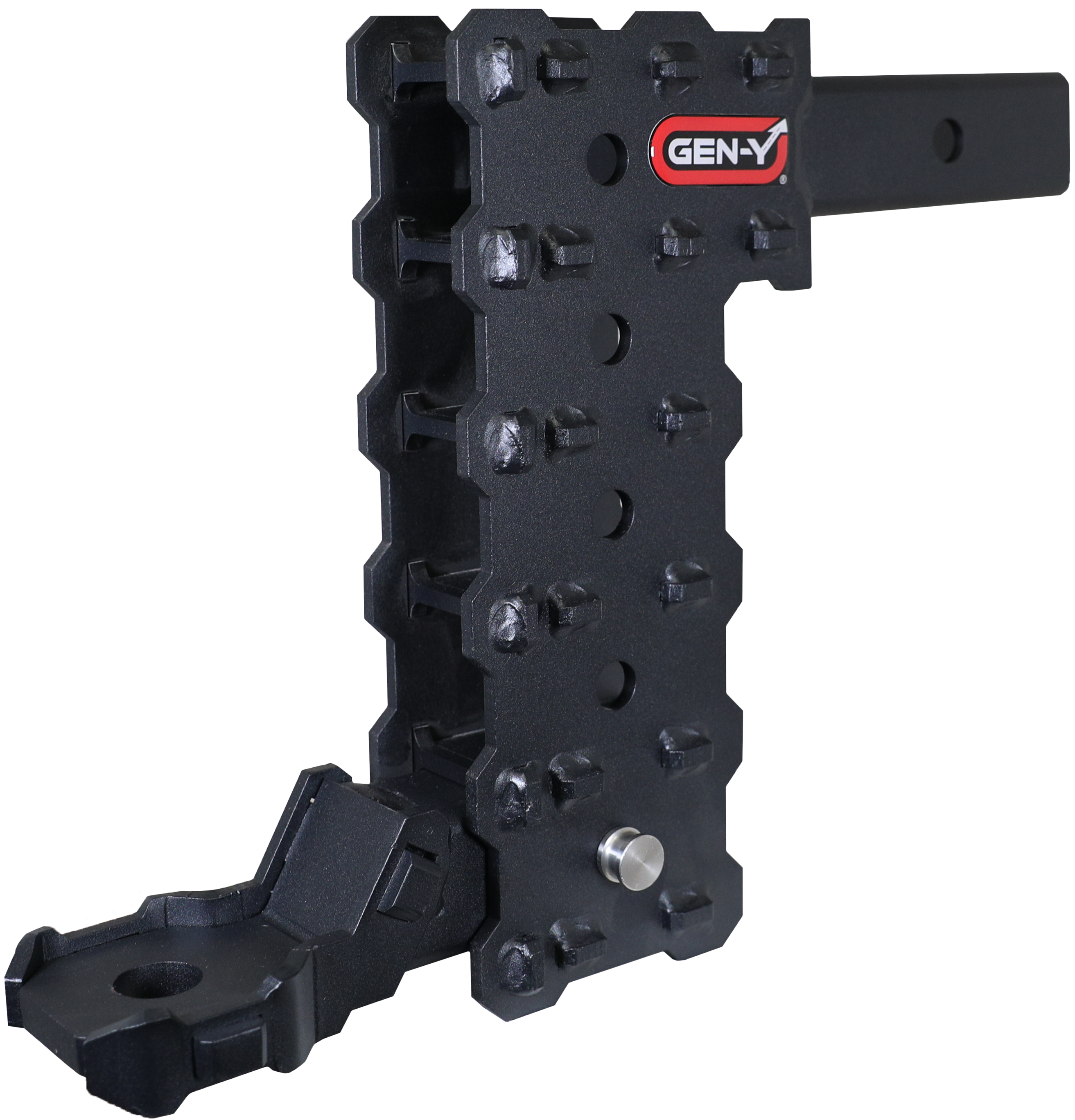 PHANTOM-X 2" Hollow Shank 9.5" Drop .7K TW 7K Hitch & Platinum Ball Mount - Apollo Off-Road