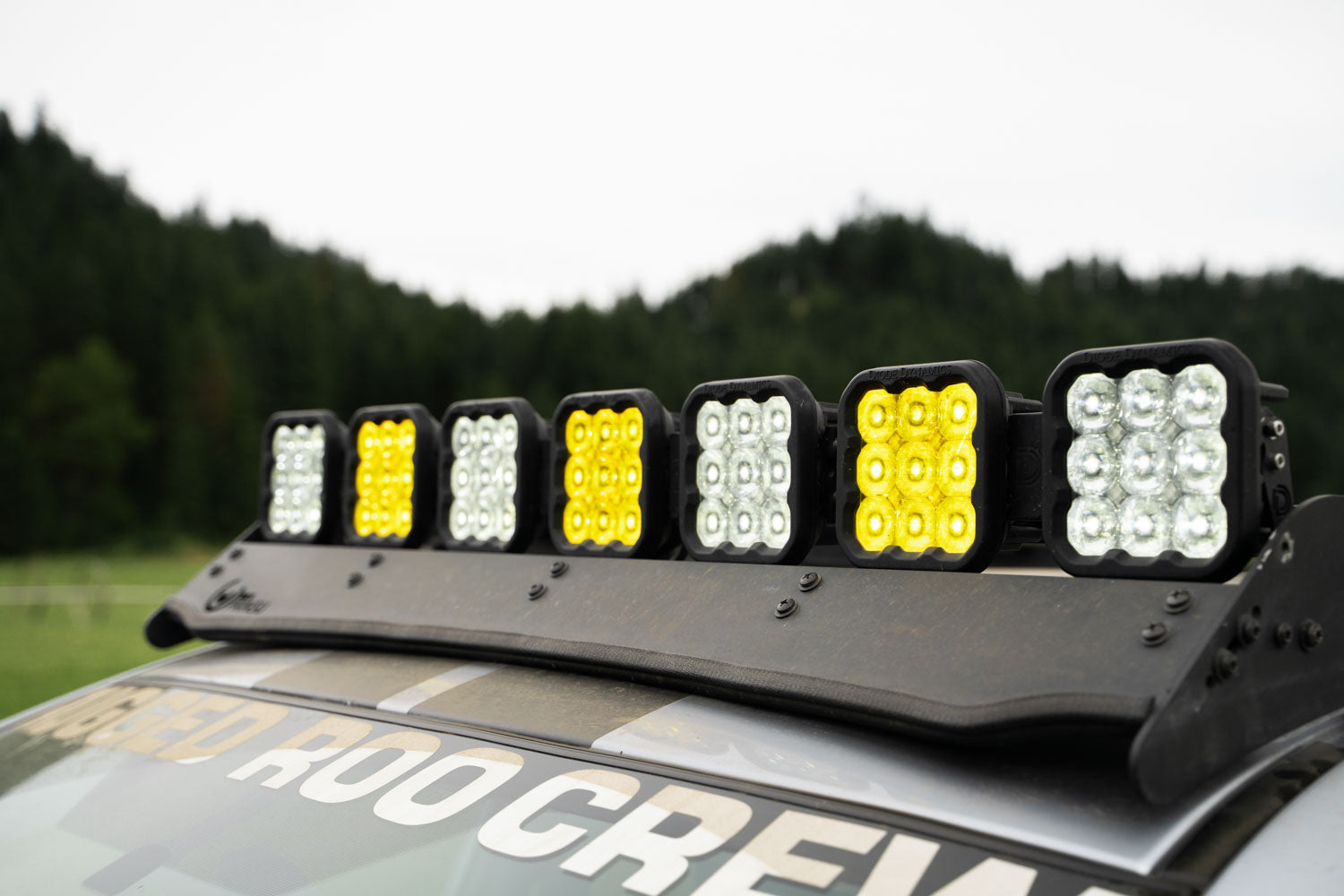 Diode Dynamics SS5 Sport Universal CrossLink 7-Pod Lightbar White Combo