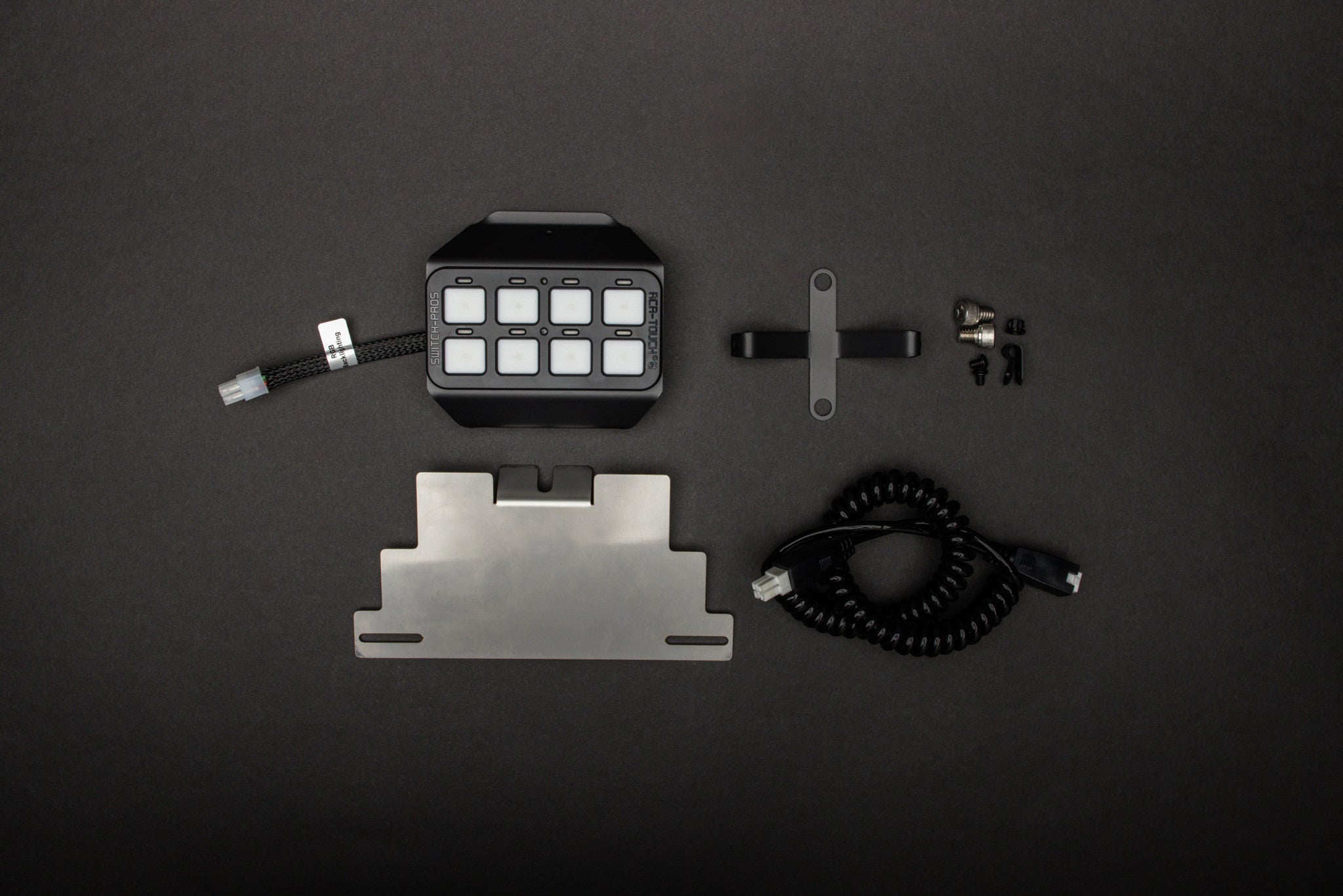 Polaris RZR Pro R, Turbo R 2022-2024, Pro XP 2020-2024 Steering Wheel Kit; Switch Panel and Power Module Mounting Brackets (With Optional SP9100 System) - Apollo Off-Road